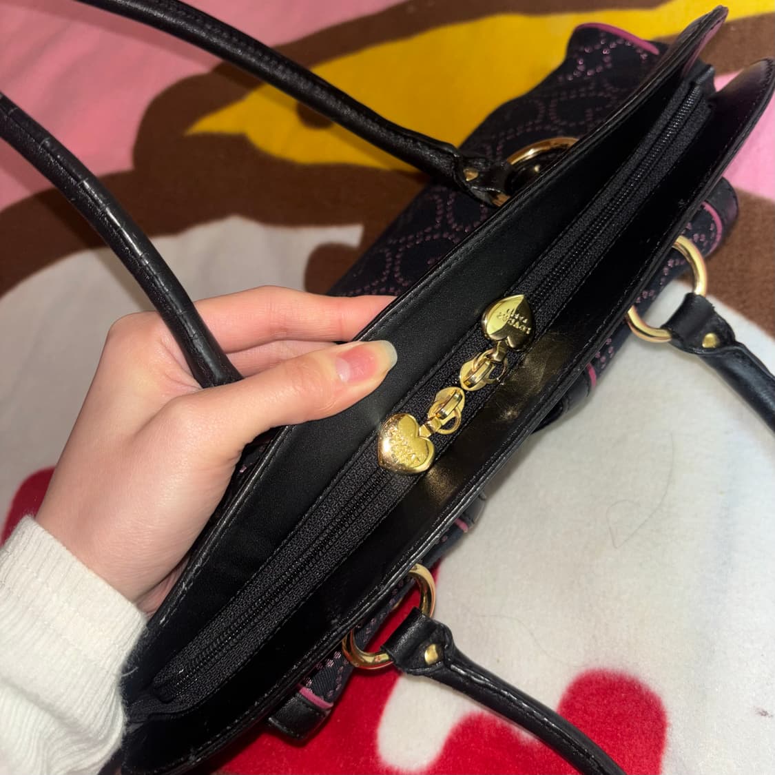 빈티지 LOVCAT 러브캣 히메 갸루 검핑 가방 캐캐채깔 핀터 상품이미지4