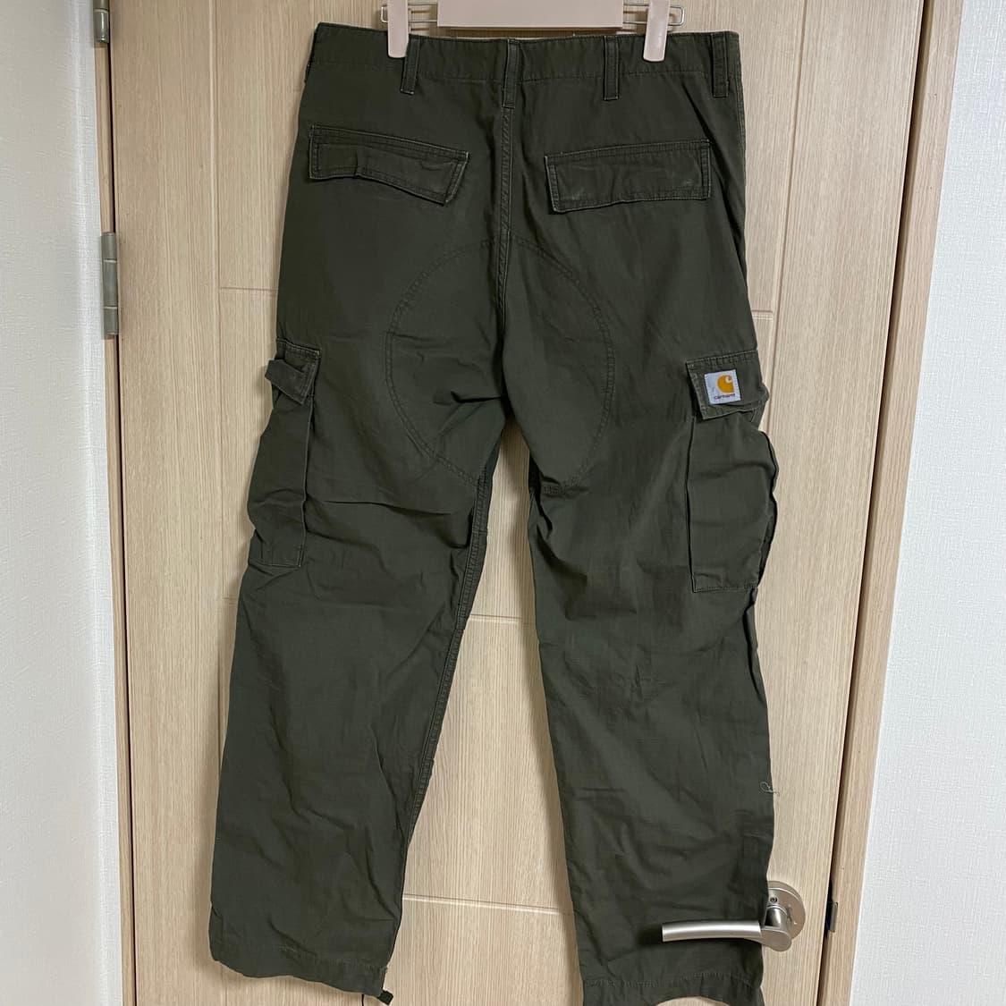 칼하트 Wip 레귤러 카고 팬츠 카키 33x32 상품이미지2
