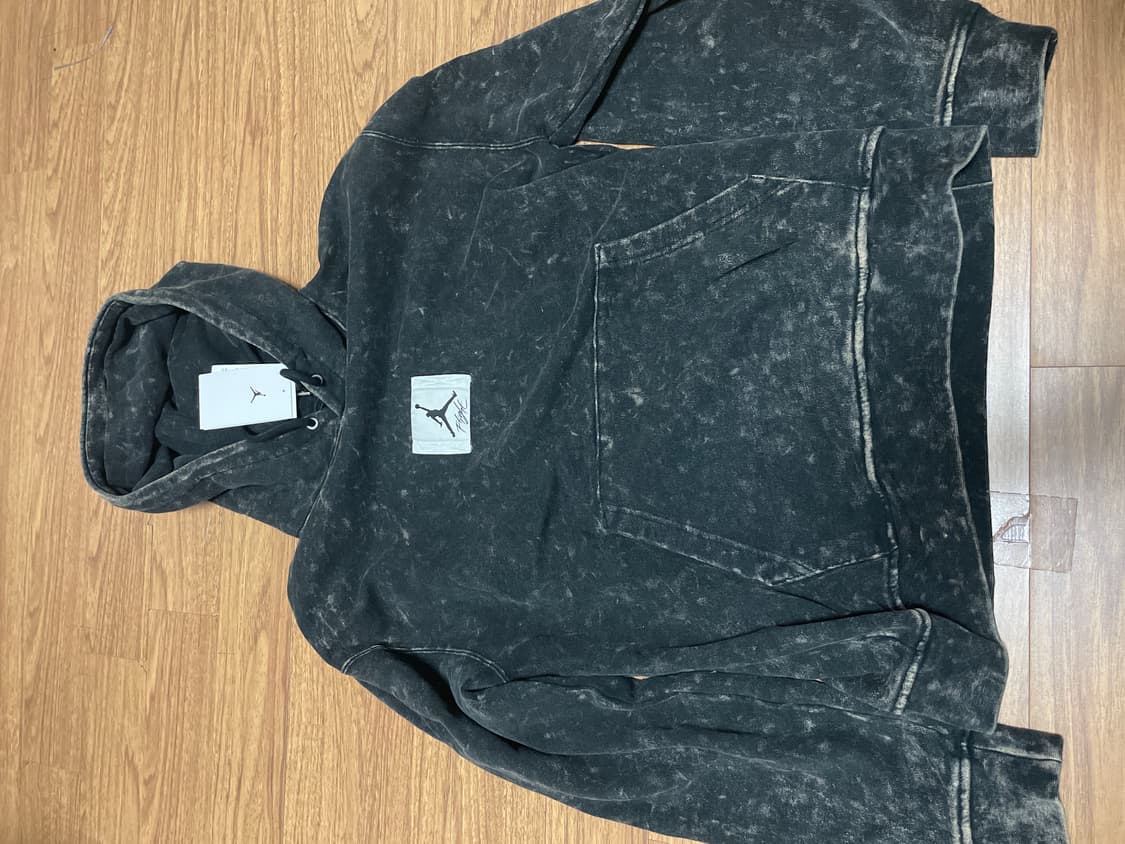 조던 에센셜 워시드 플리스 후드 블랙-아시아 M 상품이미지2