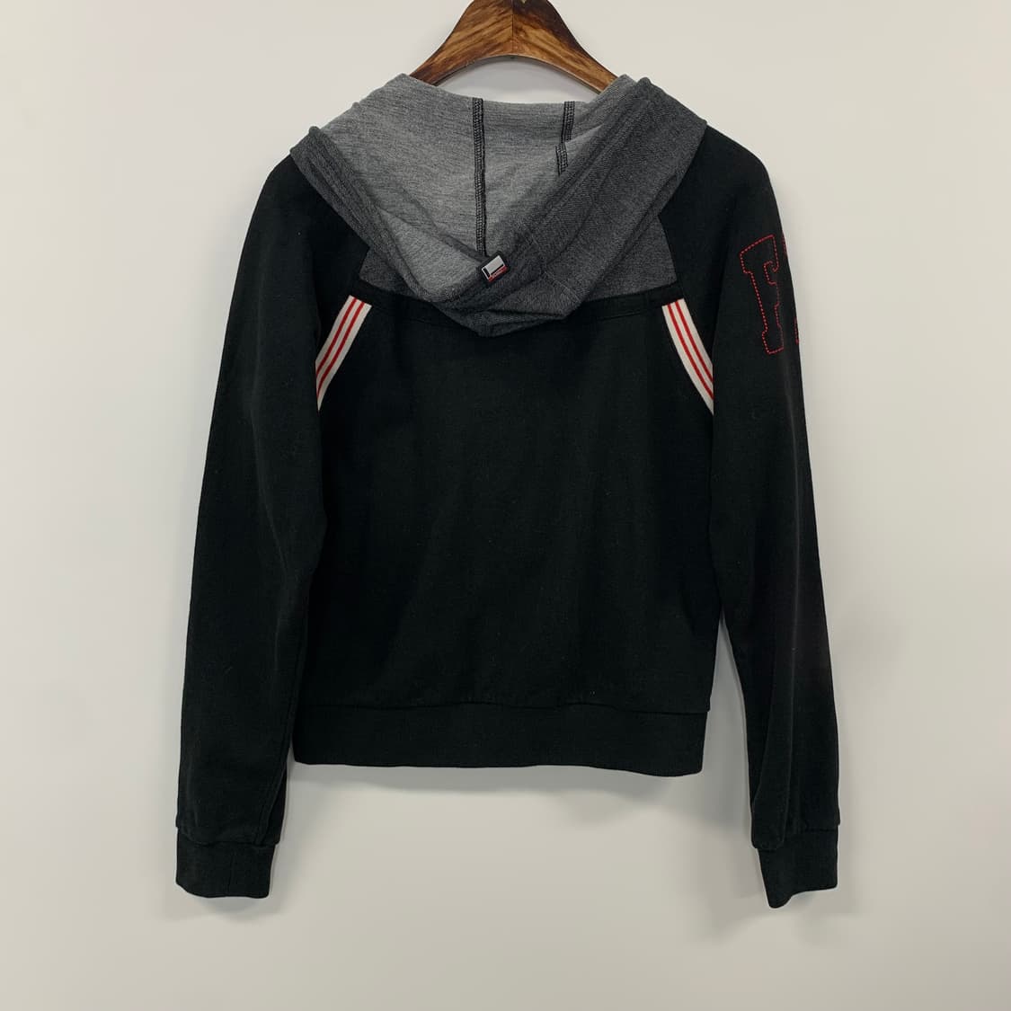 Fubu y2k 와투케 딱붙 블랙 후드집업 상품이미지3