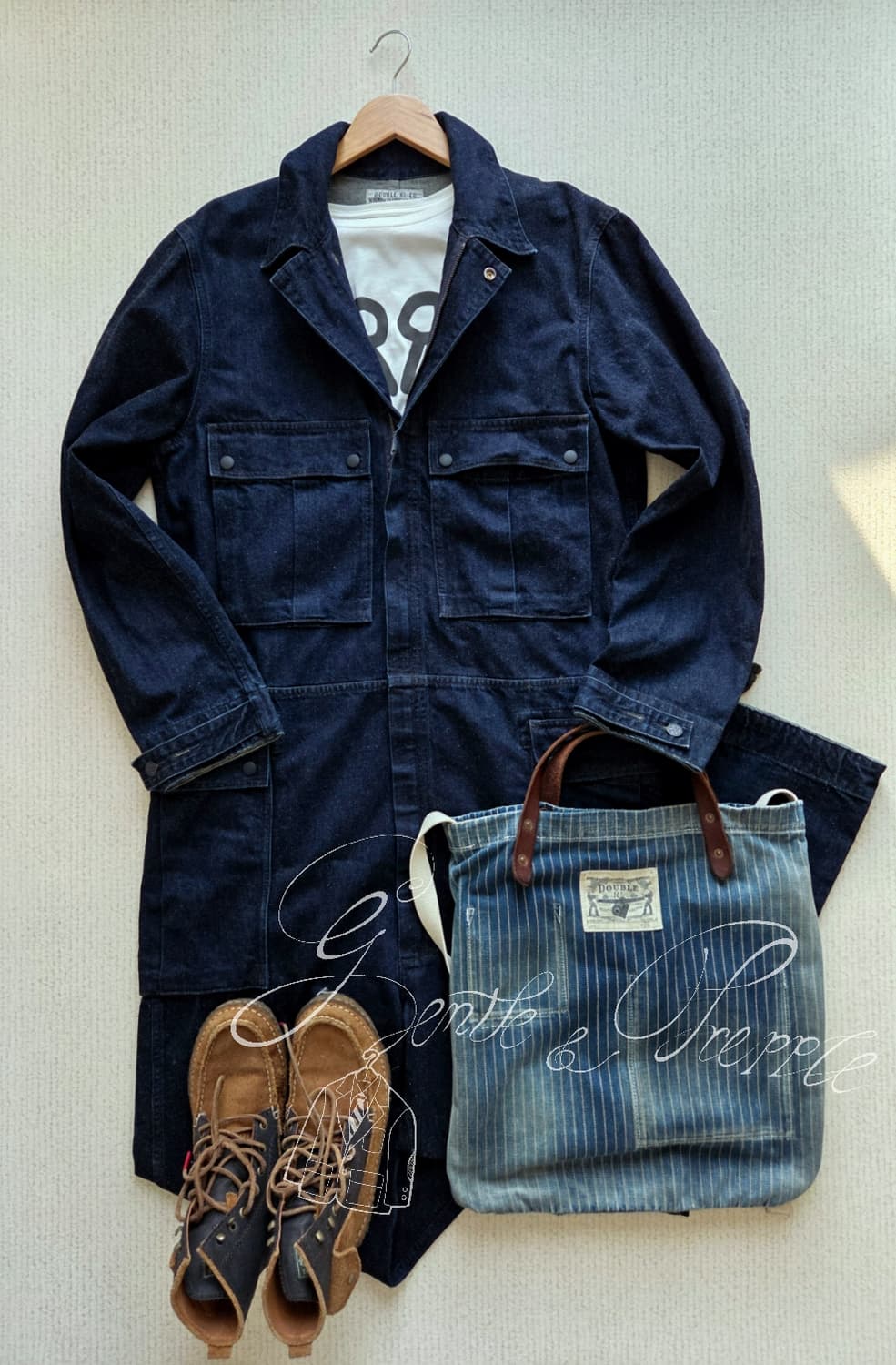 RRL 데님워시드 점프슈트 상품이미지1