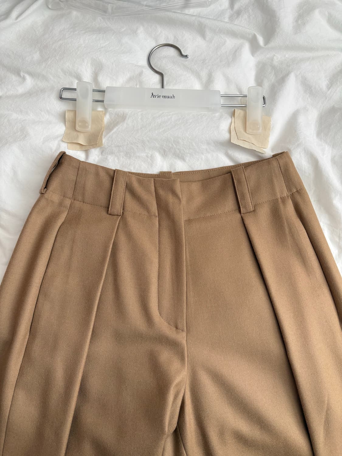 아비에무아 플란넬 트라우저 카멜 슬랙스 상품이미지8