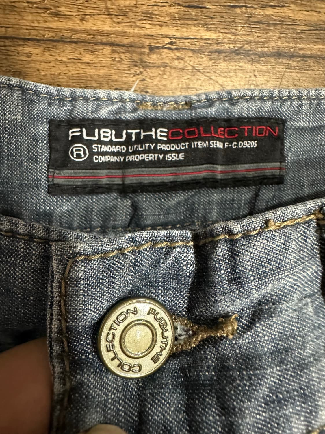 후부(FUBU) THE COLLECTION 카모 메쉬 패치 데님 카고팬츠 상품이미지6