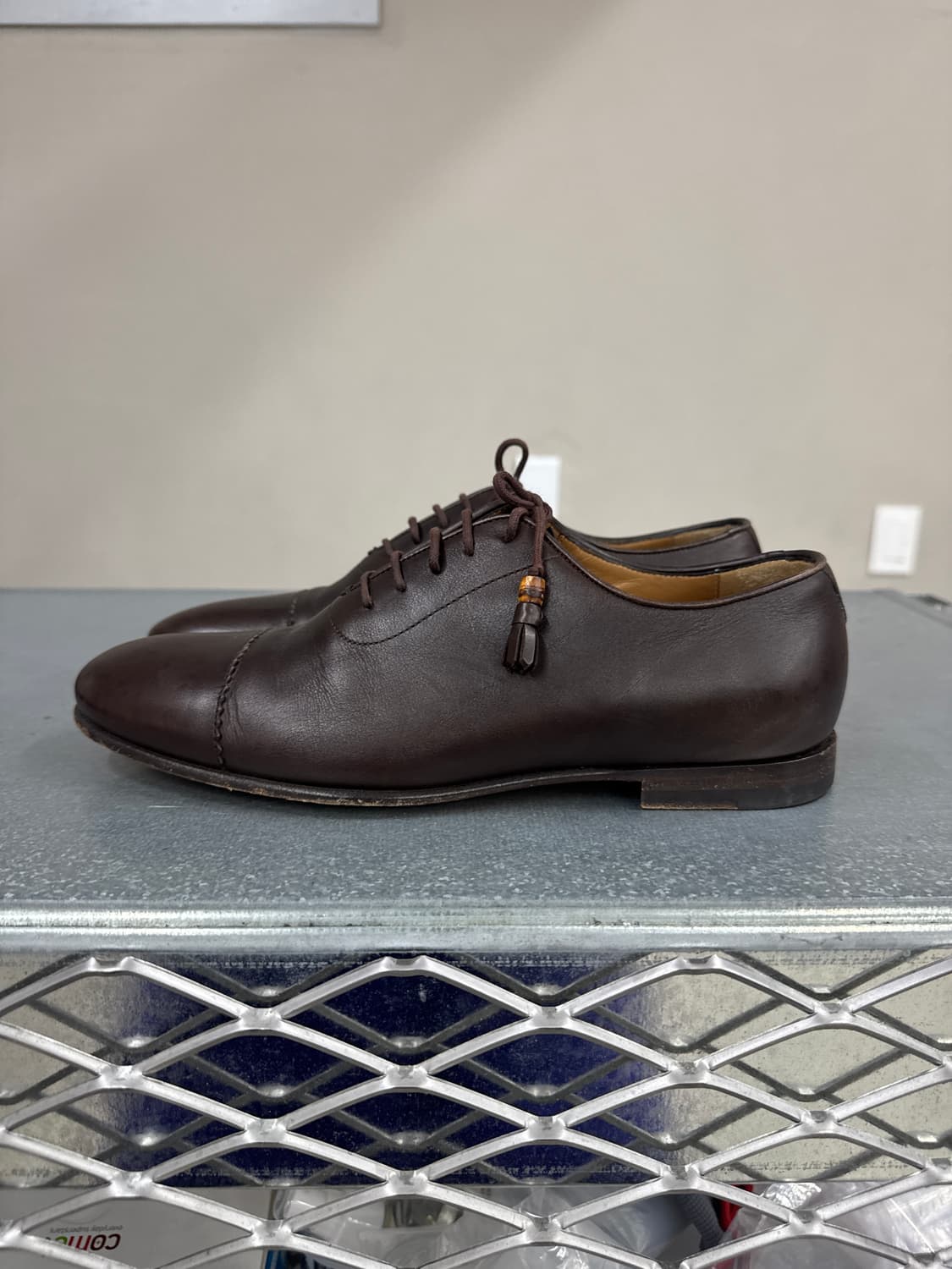 구찌 레더 옥스포드 브라운 6 상품이미지1