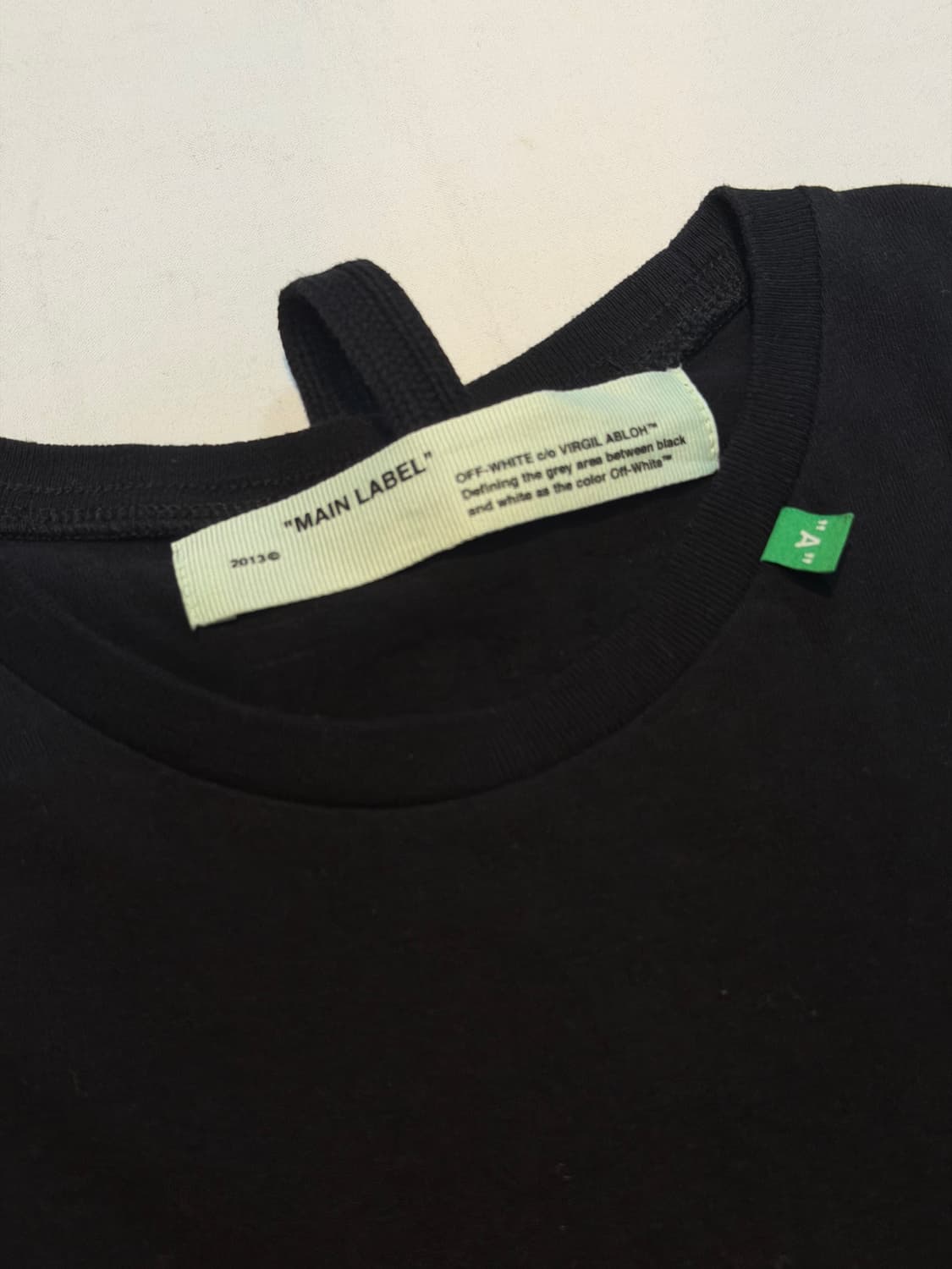 오프화이트 19ss 스텐실 애로우 롱슬리브 블랙 상품이미지5