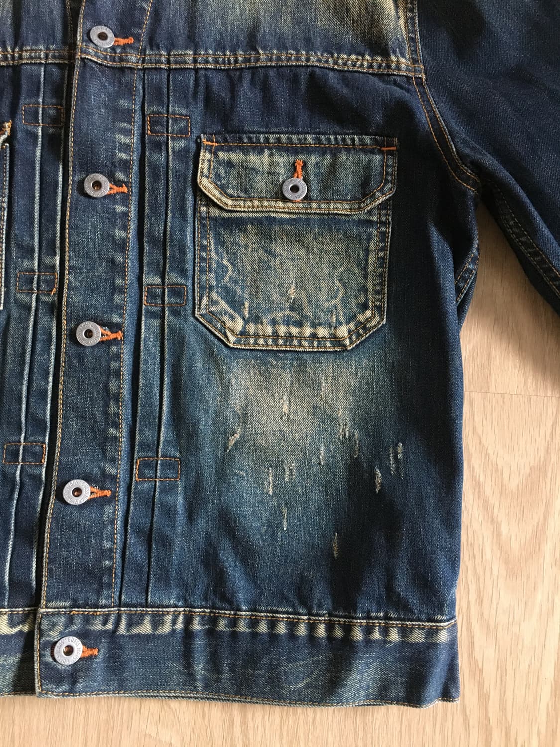 게스 Guess 코듀로이 플라워 포인트 데님 자켓 상품이미지4