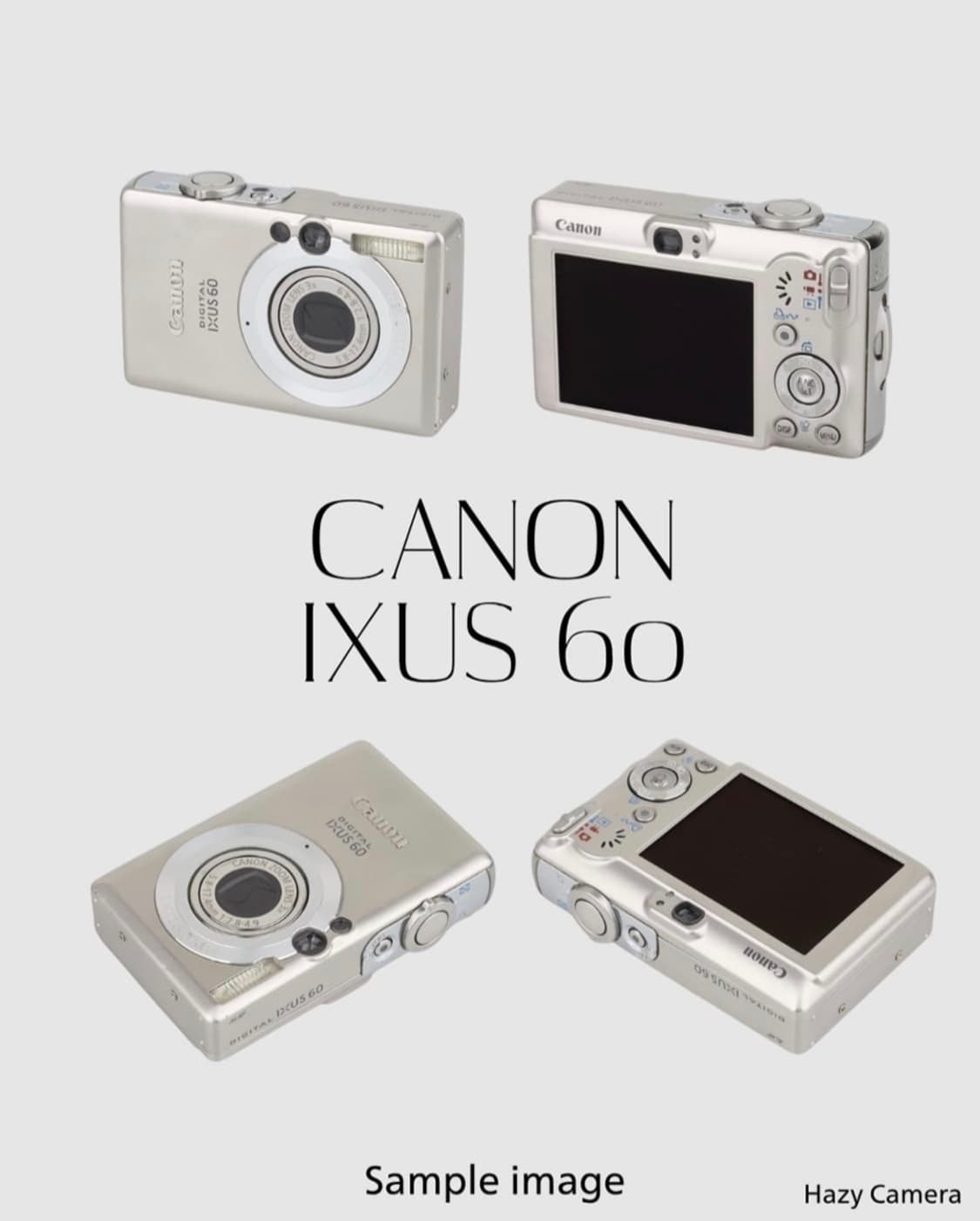 A급)캐논 익서스 60 CANON IXUS 60 빈티지 디지털카메라 디카 상품이미지2