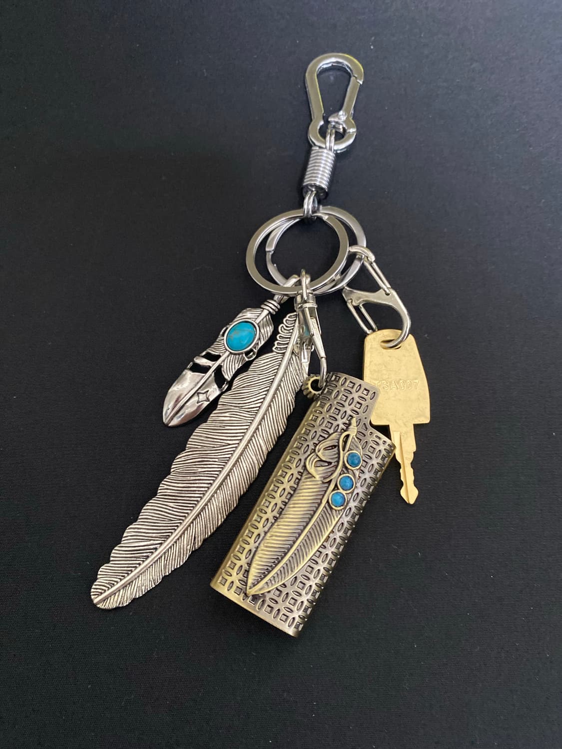 에스닉 깃털 키링 상품이미지1