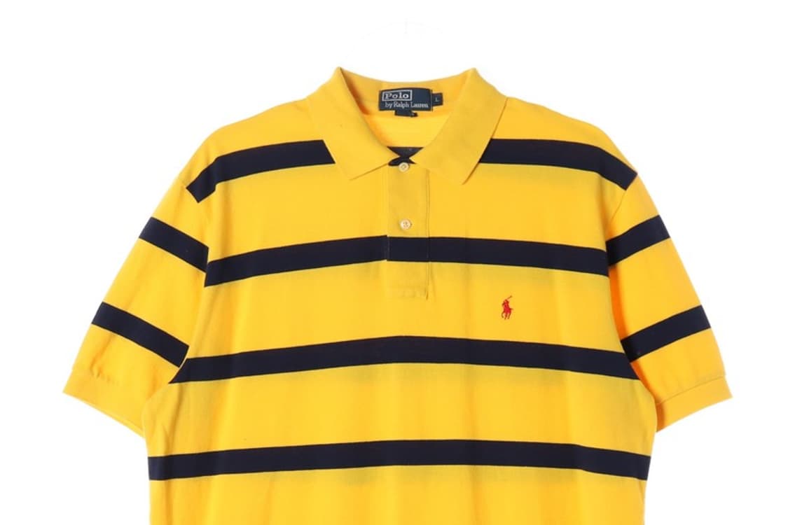 폴로 랄프로렌 스트라이프 반팔 카라티 L 상품이미지3