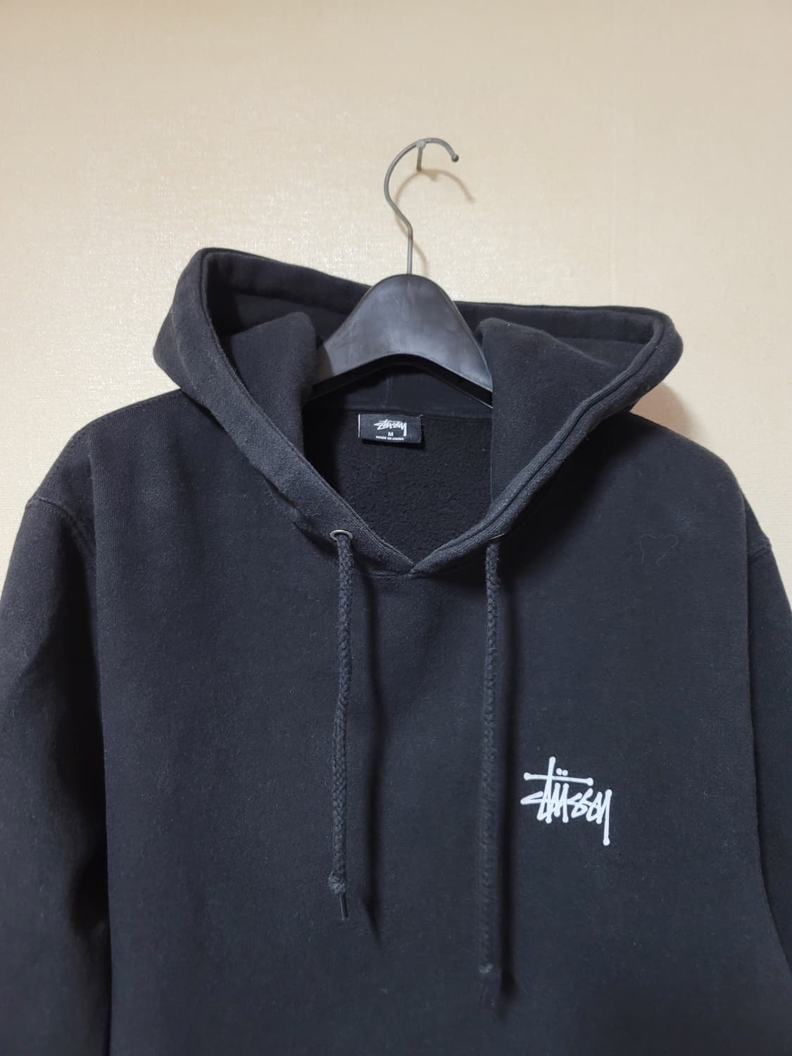 스투시 베이직 기모 후드티 상품이미지2