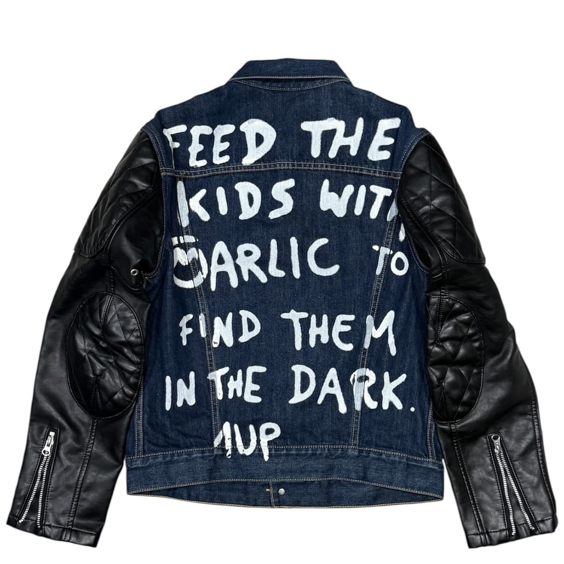 2016 준야 와타나베 가죽 라이더 데님 결합 자켓 상품이미지1