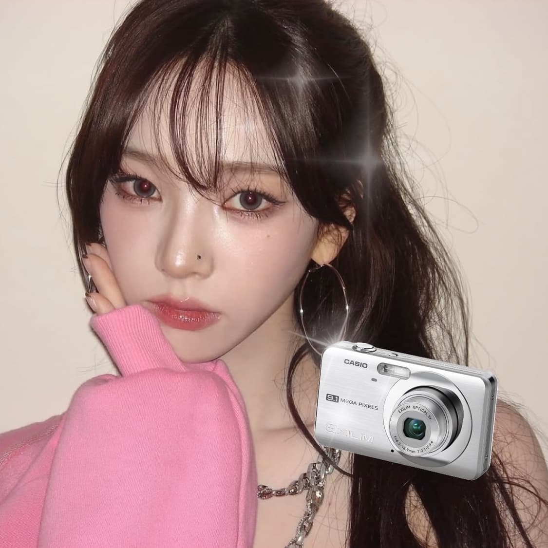 (극미품/카리나, 프리지아픽) Casio 엑슬림 카시오 z85 실버 상품이미지1