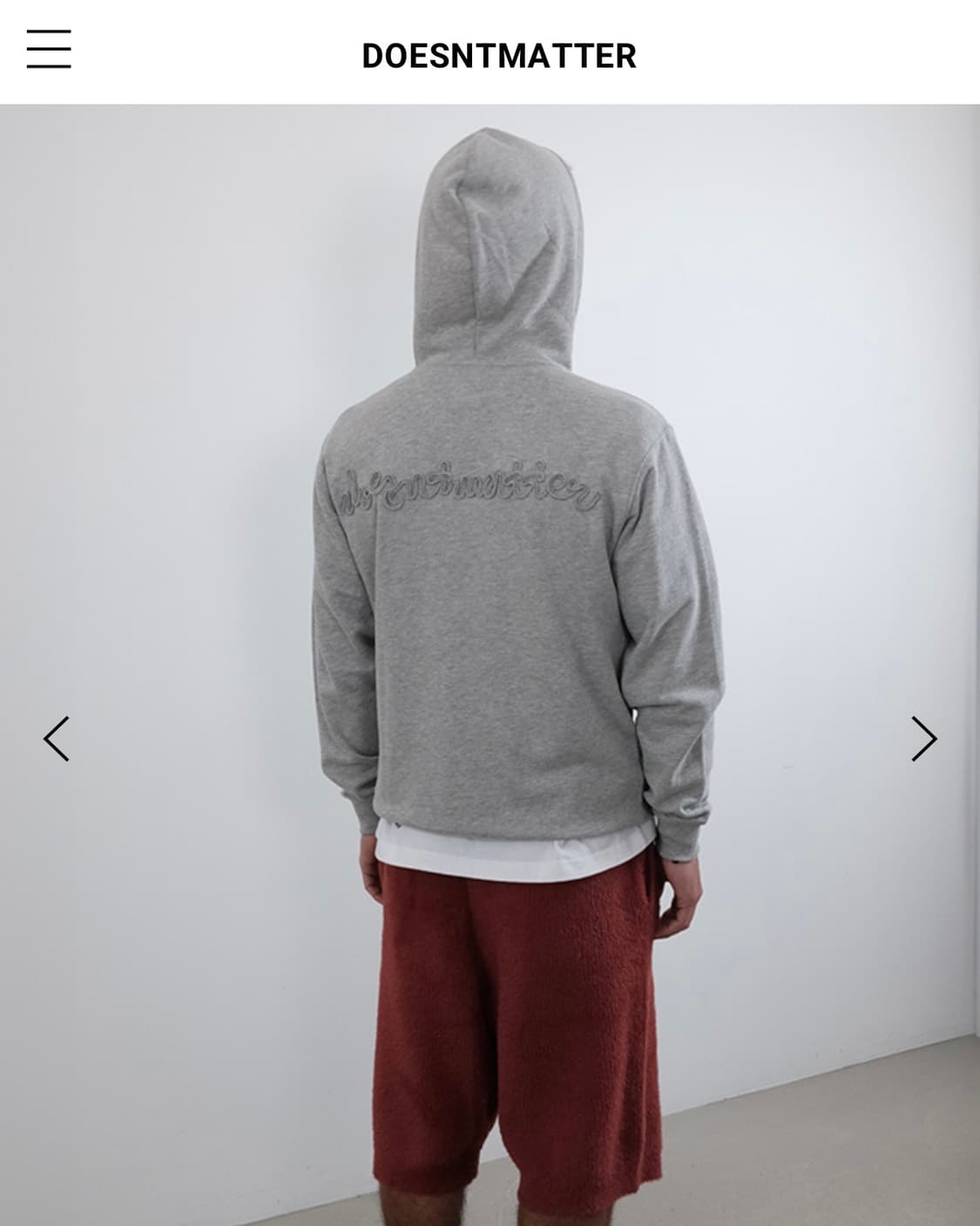 더즌매러 롱스트링 후드 상품이미지3