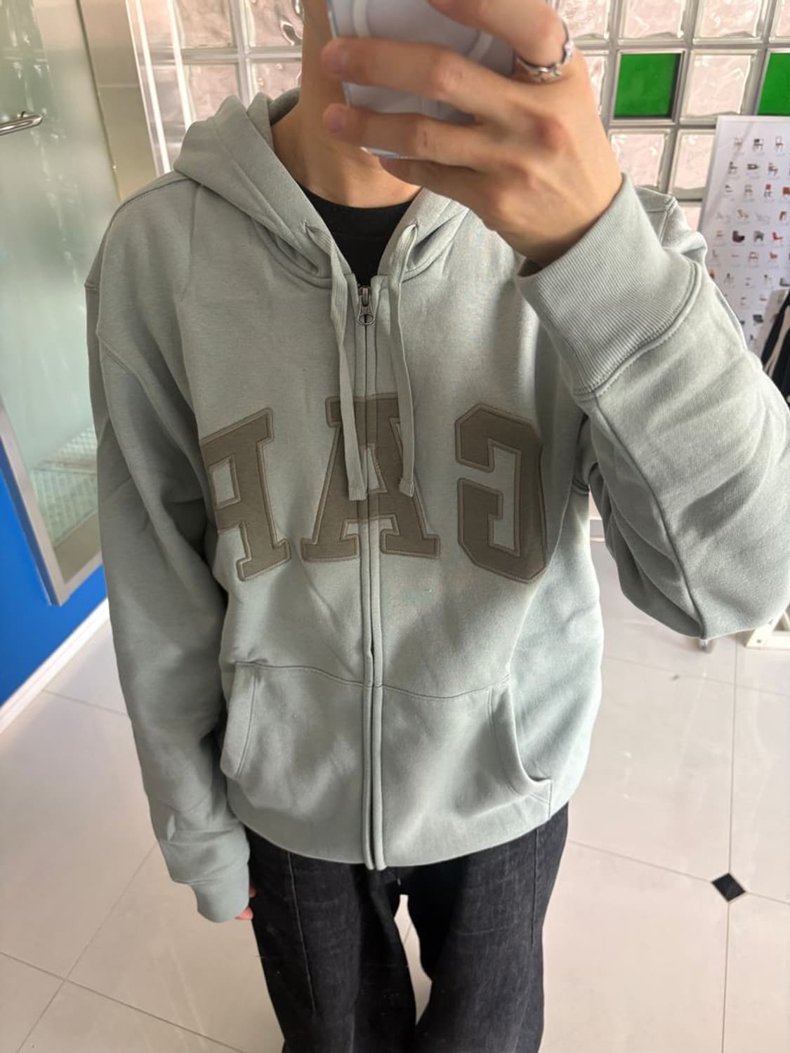 RELAX LOGO ZIPUP HOODIE 릴랙스 로고 지퍼 후드티 상품이미지1