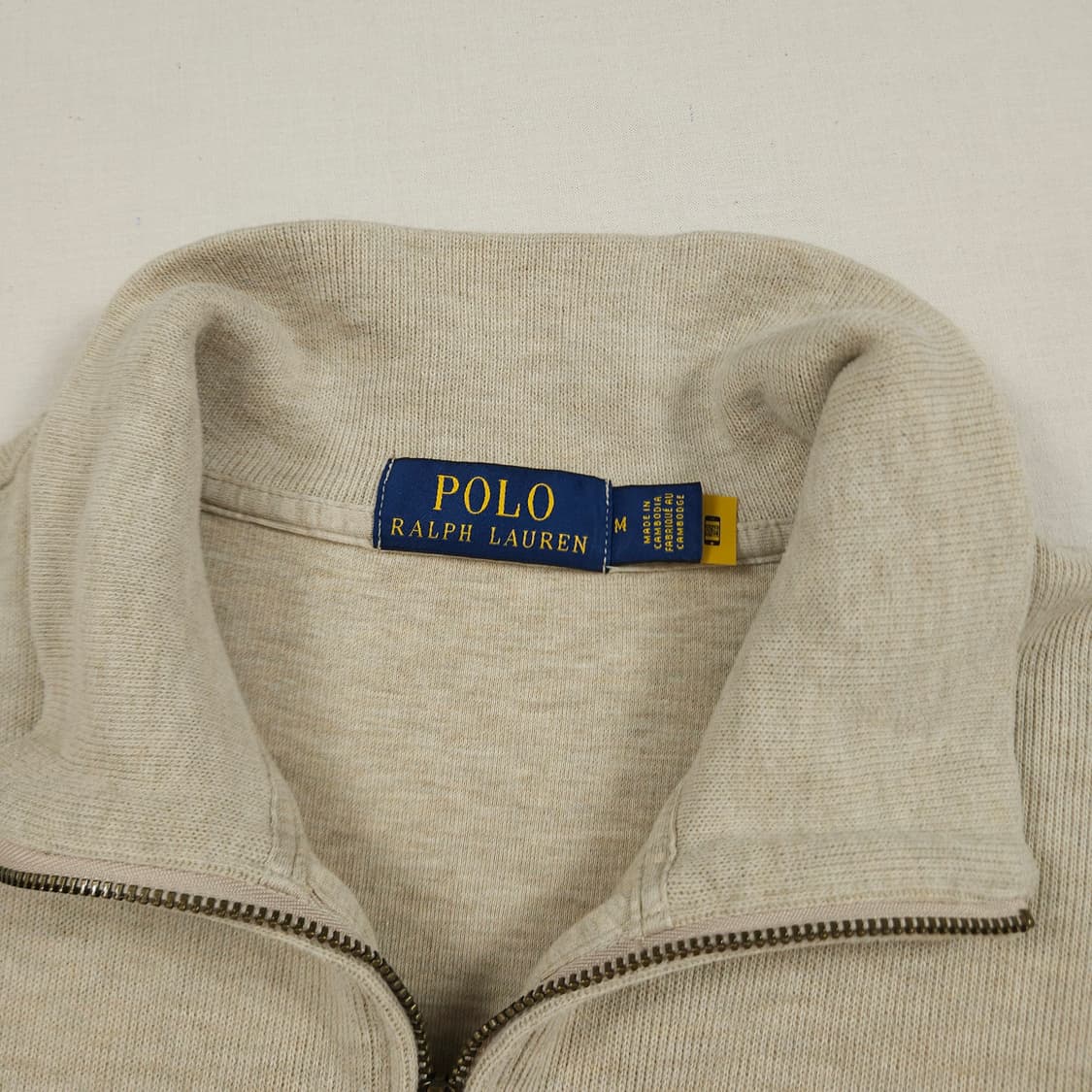 L(100) 폴로 랄프로렌 신형 반집업니트 오트밀컬러 상품이미지4