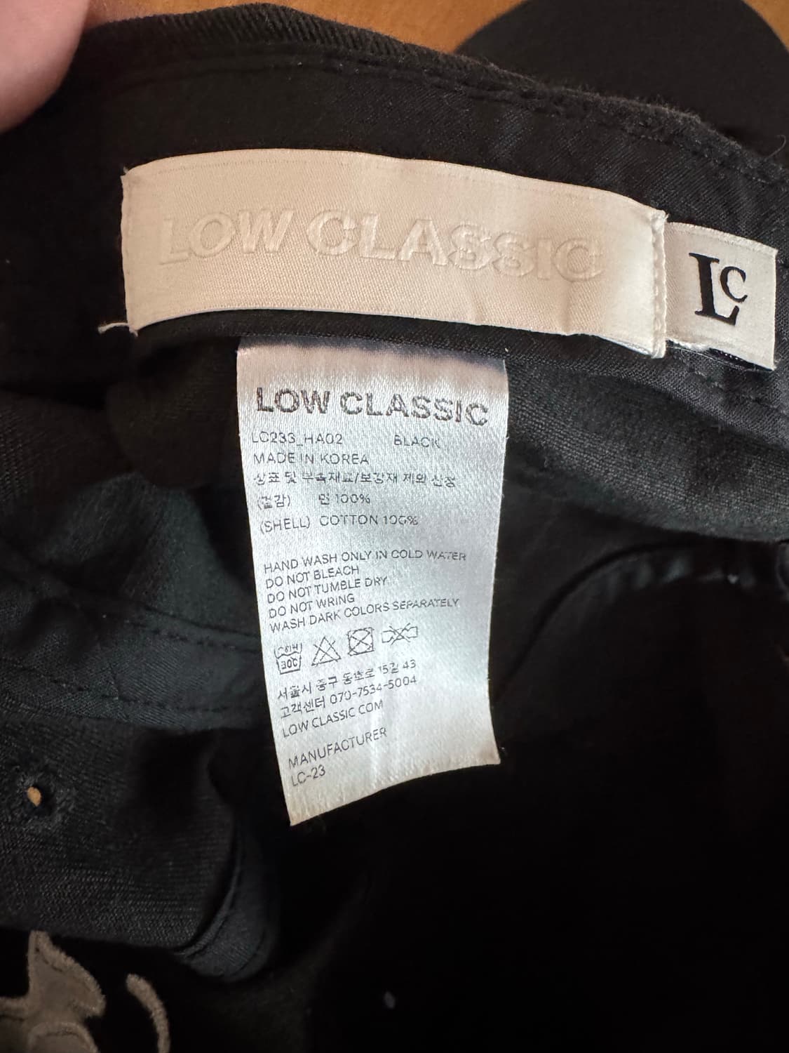 Low classic 모자 상품이미지2