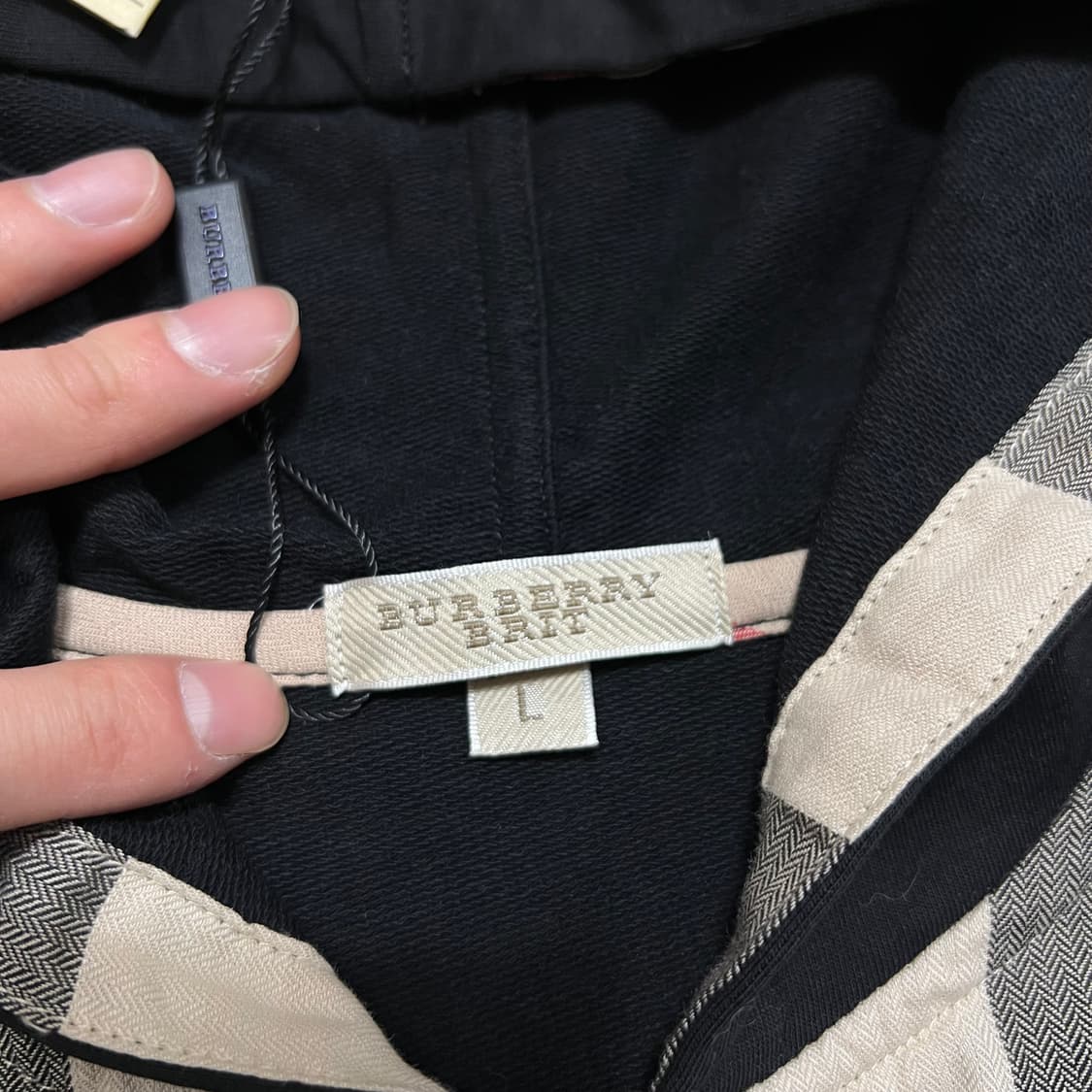 [새상품] 버버리 브릿 여성 캐주얼 노바체크 슬림 후드집업 L/100 상품이미지4