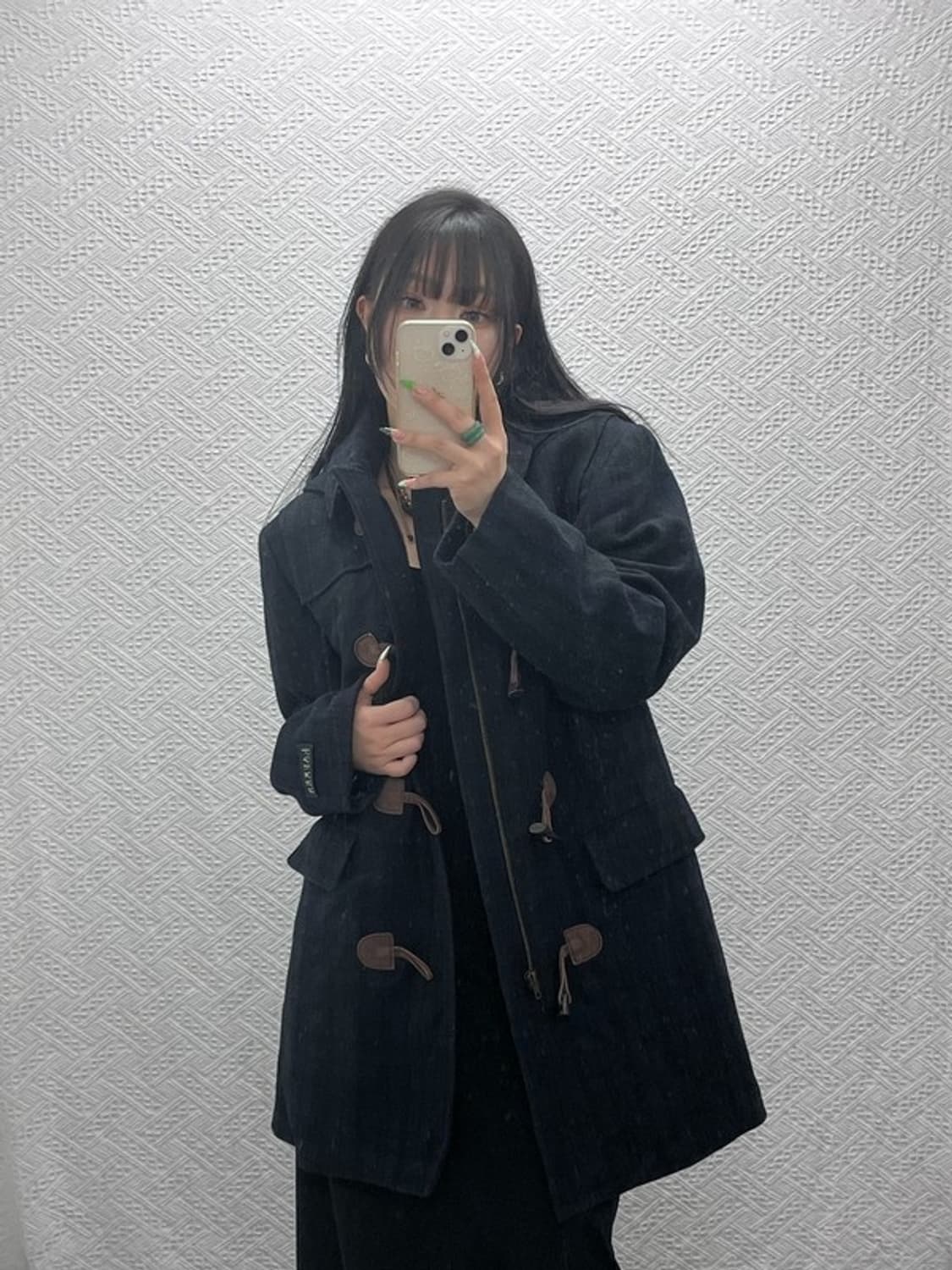 폴로 랄프로렌 유니크 모리 체크 떡볶이 더플 코트 S C08932 상품이미지2