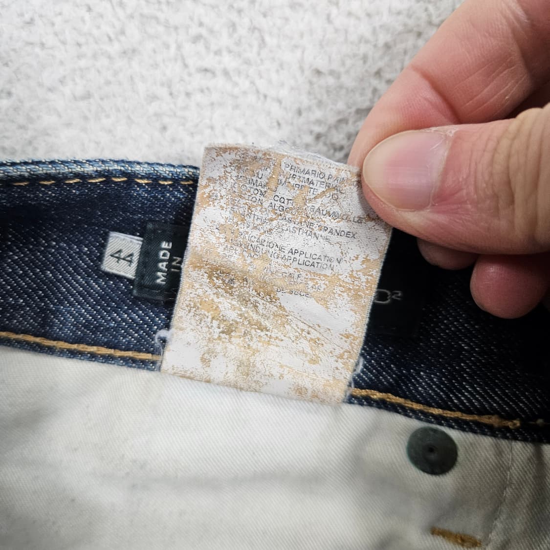 디스퀘어드2 루키3 레더 패치 데님 팬츠 44 상품이미지8