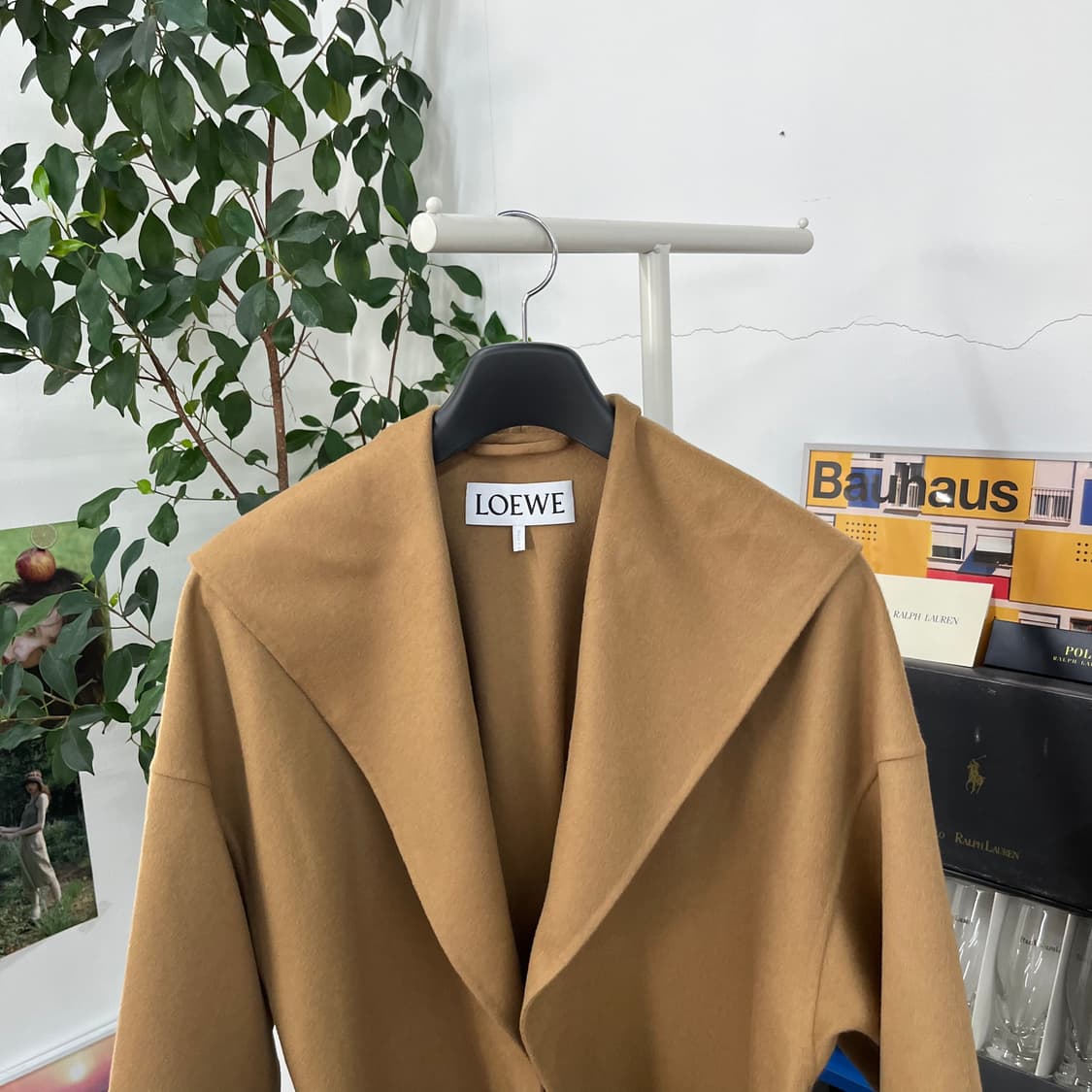 로에베 우먼 캐시미어 블렌드 후드 로브 코트 XS  상품이미지2