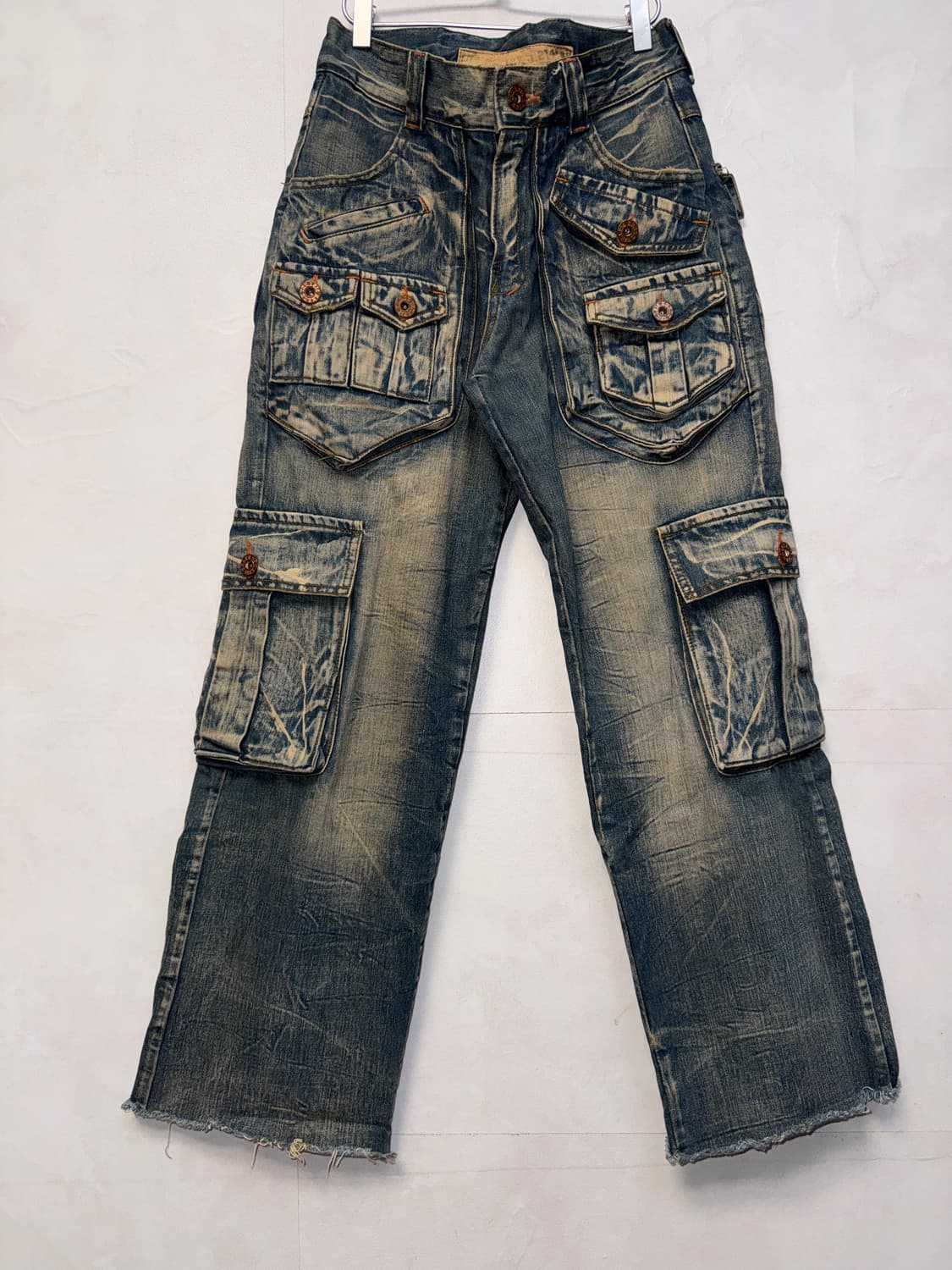 Vintage washing multi pocket cargo pants 상품이미지3