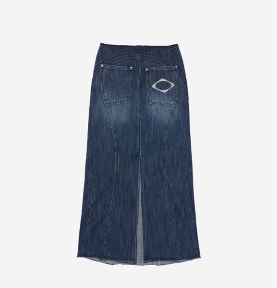 미스치프 MAXI DENIM SKIRT_INDIGO 데님 롱스커트 상품이미지1