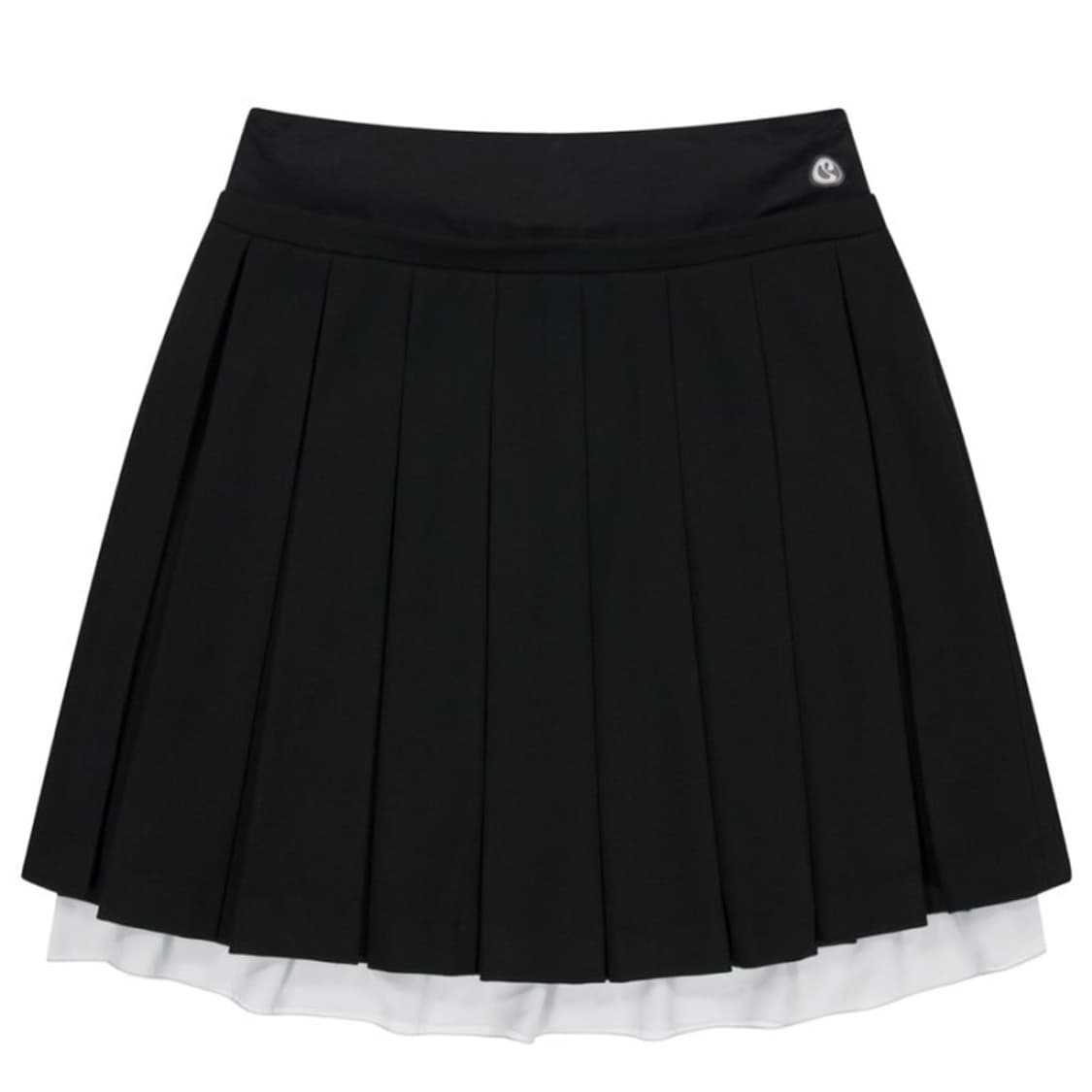 코이세이오 더블 웨이스트 플리츠 스커트 블랙 1사이즈 상품이미지1