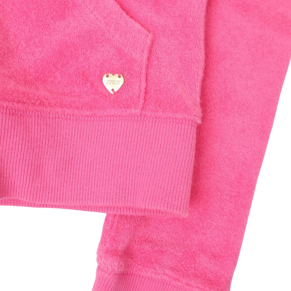 쥬시꾸뛰르 핑크 벨벳 타월 후드집업 상품이미지4