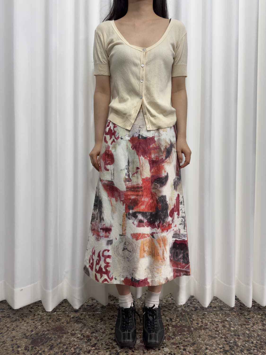 printing skirt 상품이미지1