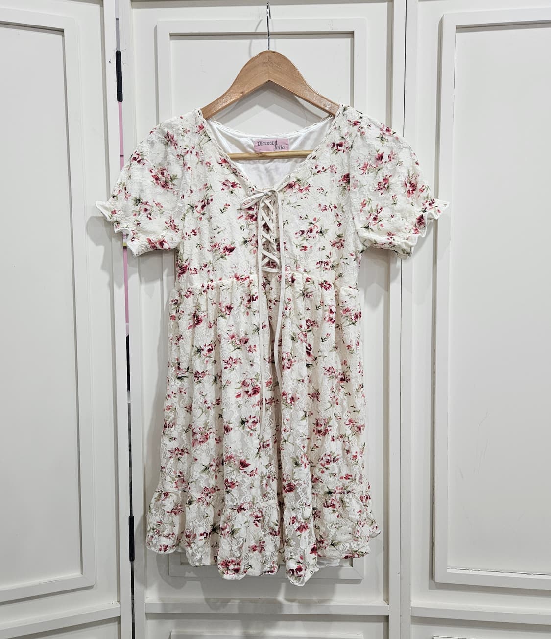 플라워 레이스 코르셋 원피스 상품이미지1