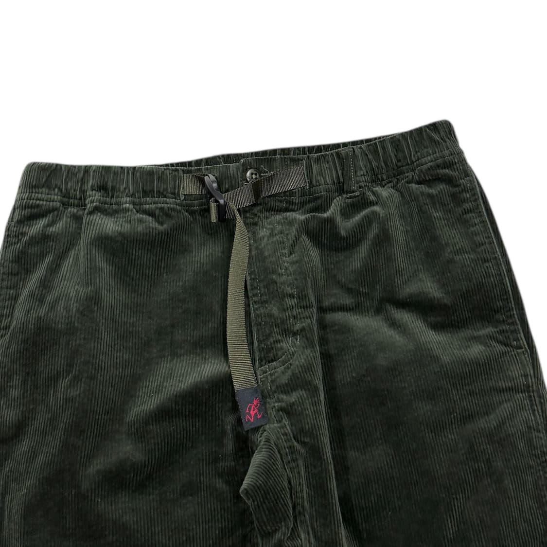 그라미치 벨트 코듀로이 테이퍼드 팬츠 바지 올리브 그린 카키 L 상품이미지2