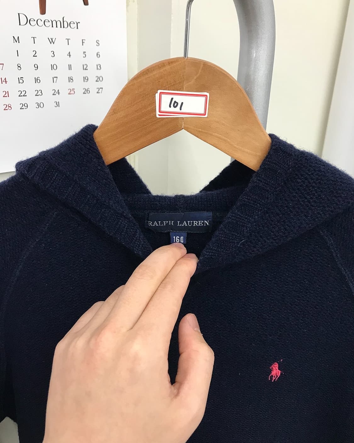 폴로 후드 니트 상품이미지2