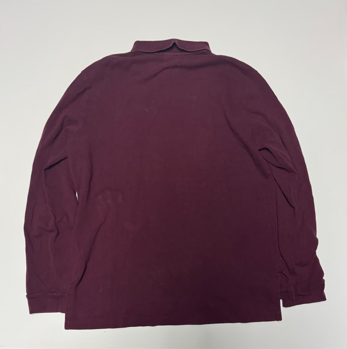 정품 폴로 랄프로렌 빅 포니 카라티 버건디 XL 상품이미지2