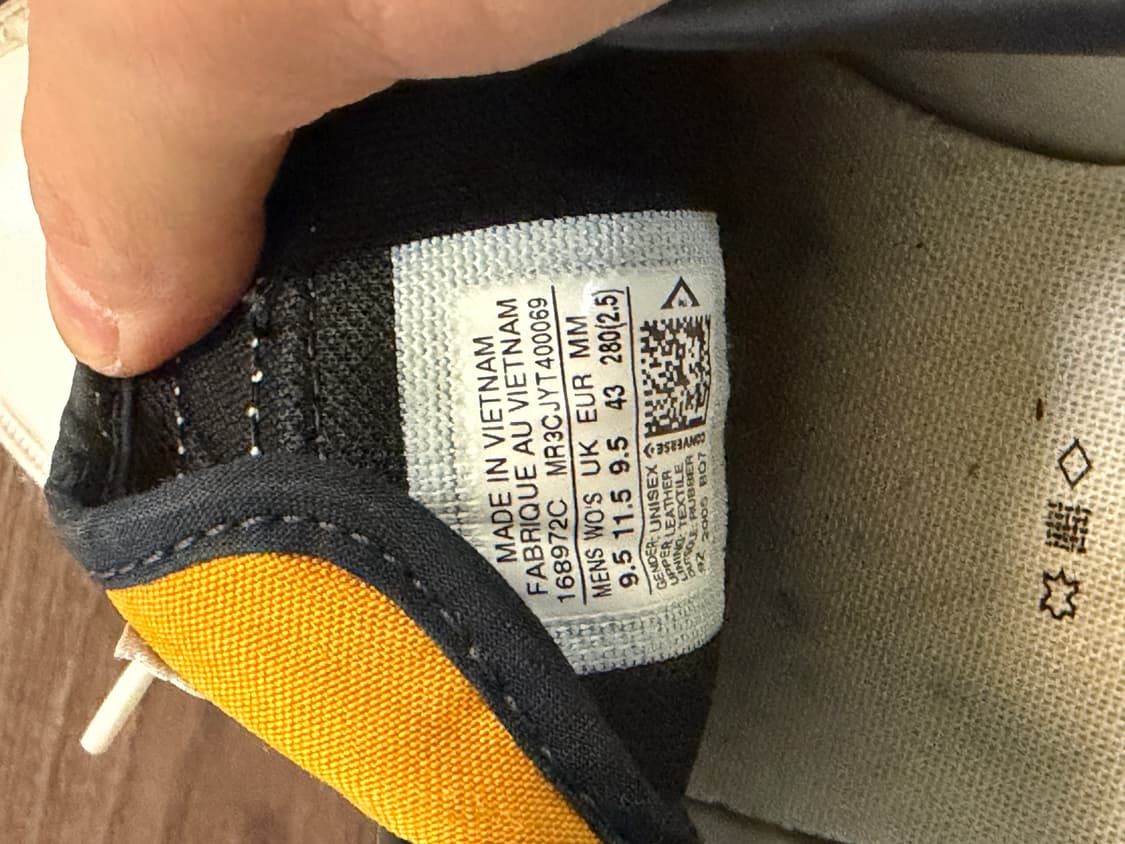 컨버스 원스타 레더 옐로우 280mm  상품이미지4