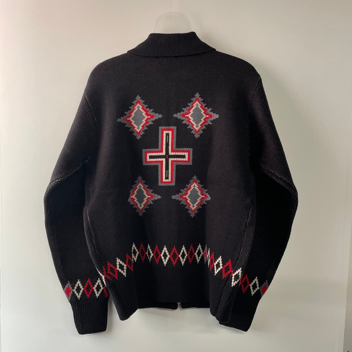 스타일 아이즈 크로스 패턴 니트자켓 상품이미지6