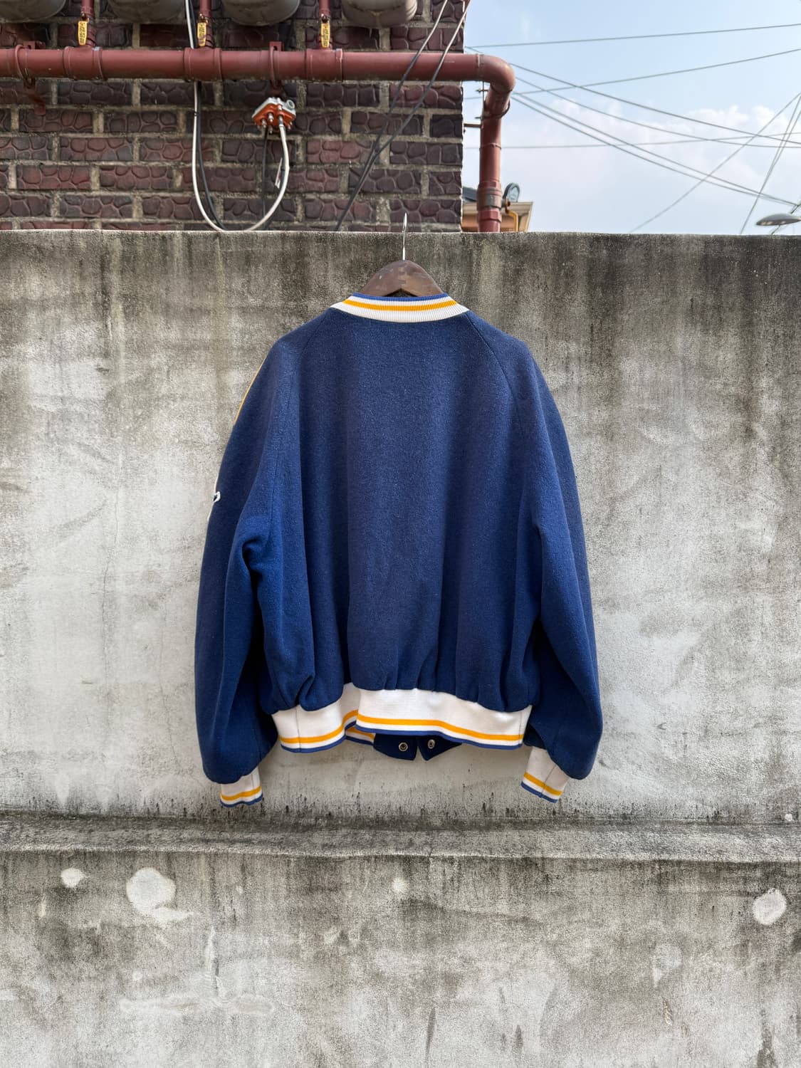 60s 빈티지 울 바시티 자켓 XL 상품이미지2