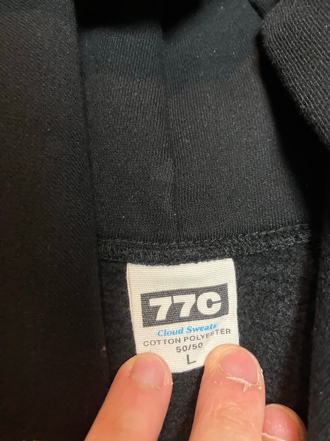 77C 오프듀티보이즈 cloud hoodie 블랙 상품이미지5