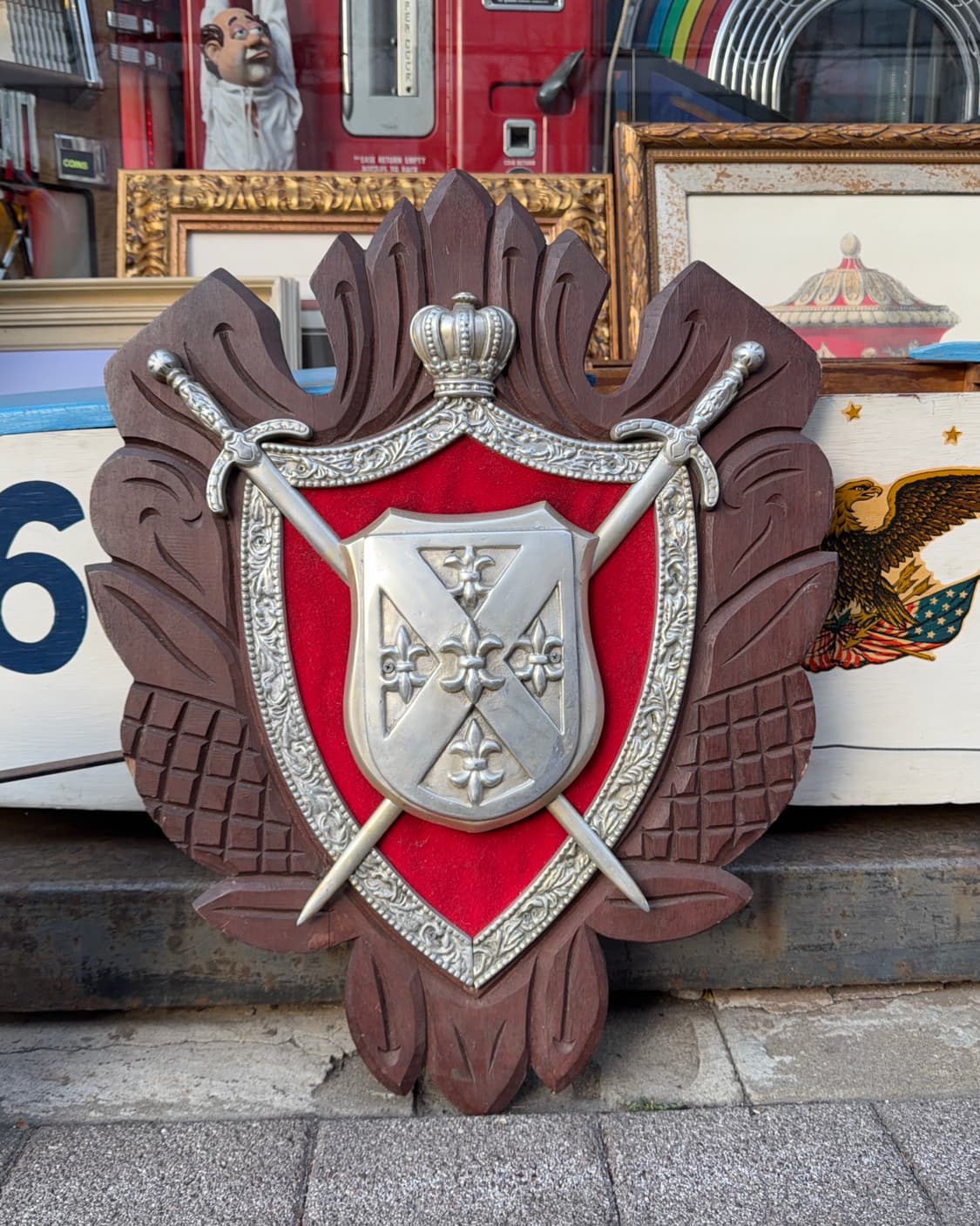 빈티지 소품 독일 오리지널 문장 기사 장식 상품이미지2