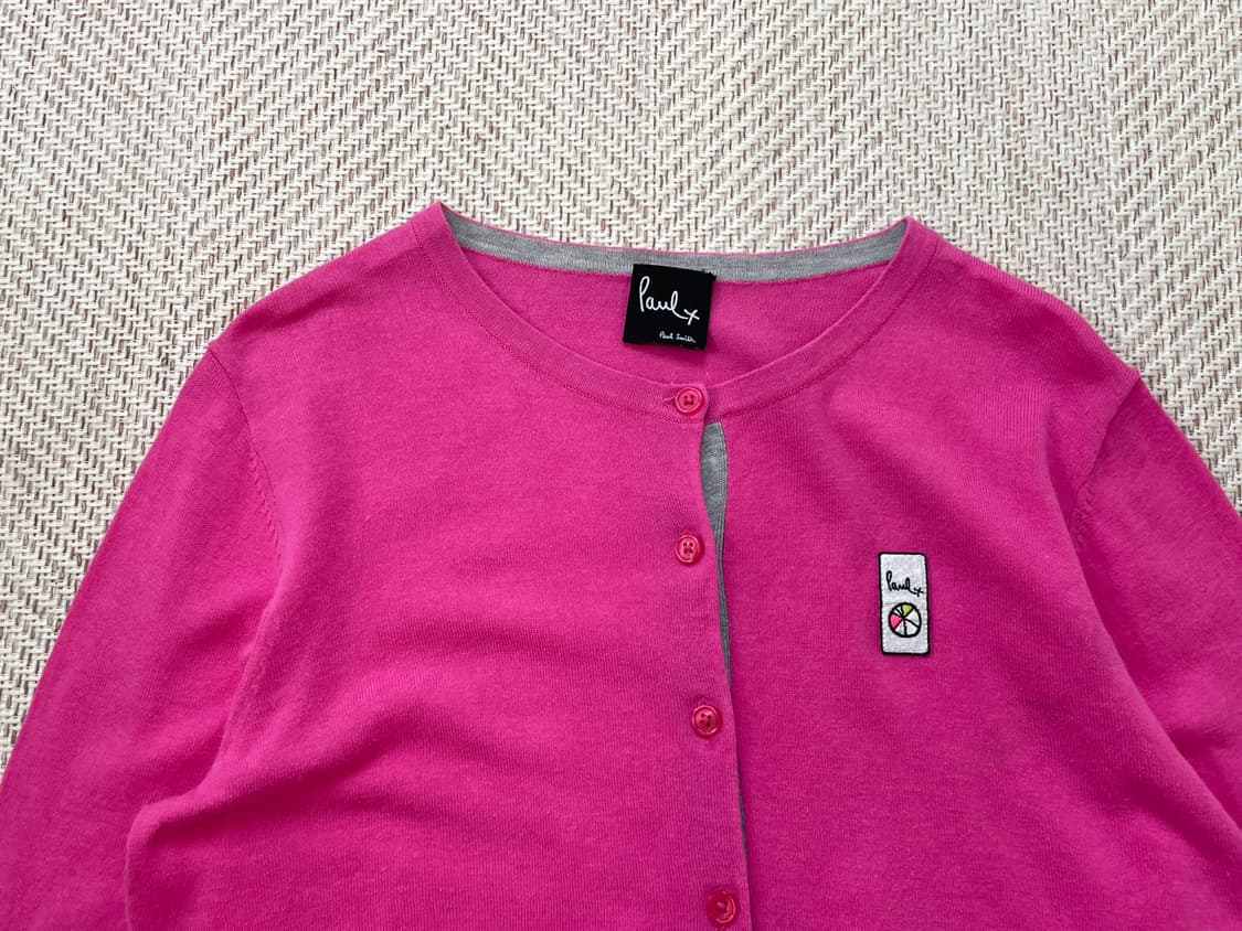 폴스미스 시그니처 패치 크루넥 니트 가디건 상품이미지2