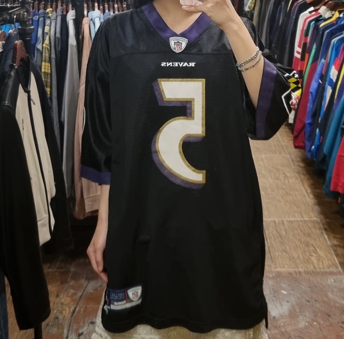 [Hi] NFL 풋볼져지 반팔티 블랙 상품이미지3