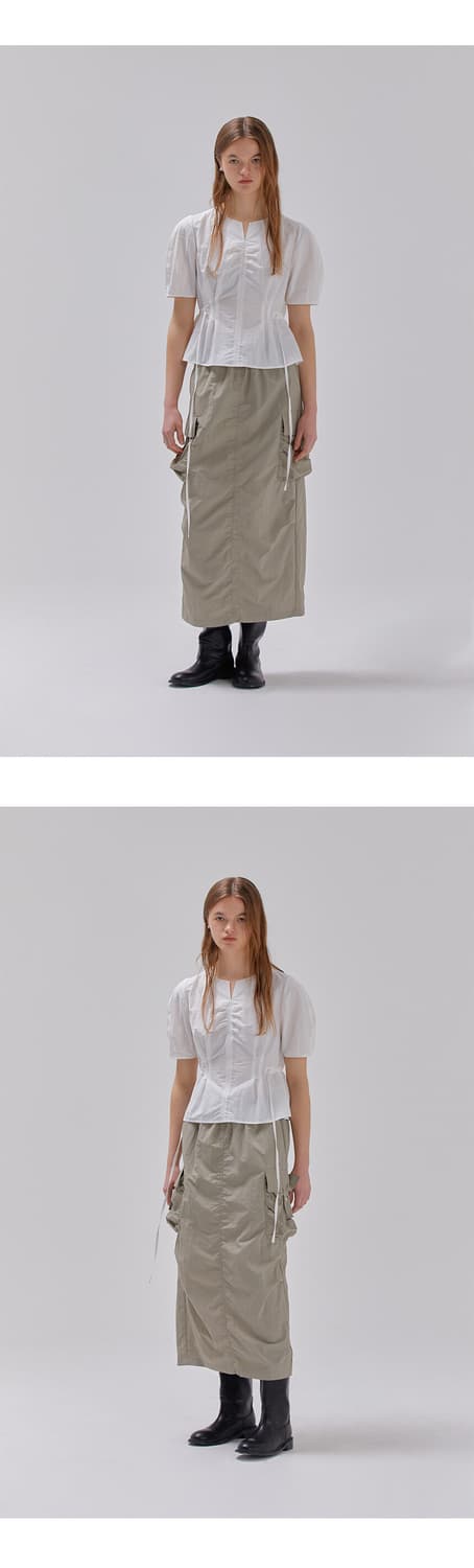 Raive 레이브 카고 롱 스커트 상품이미지2