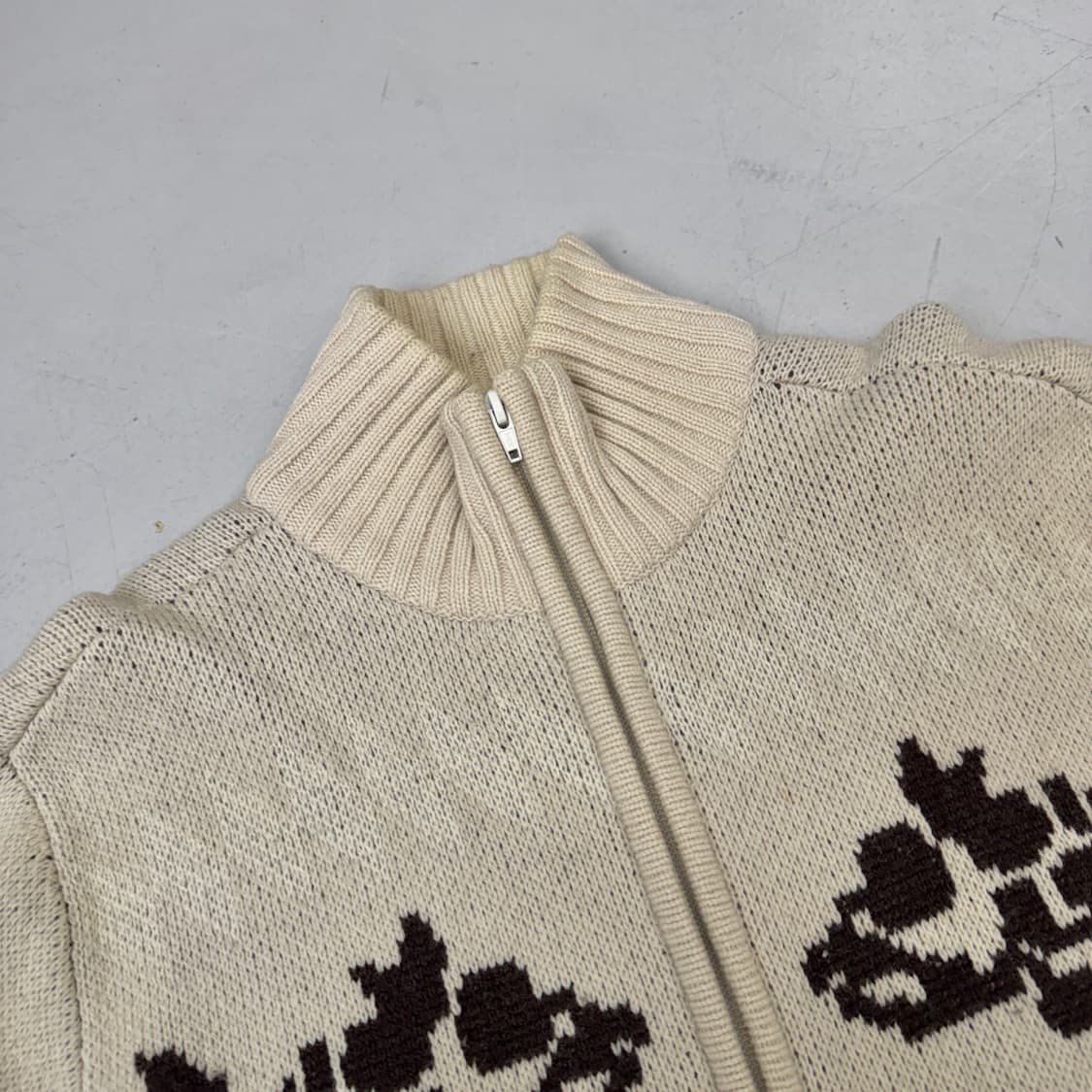 아디다스 00s 캐나다 코위찬 니트집업 상품이미지4