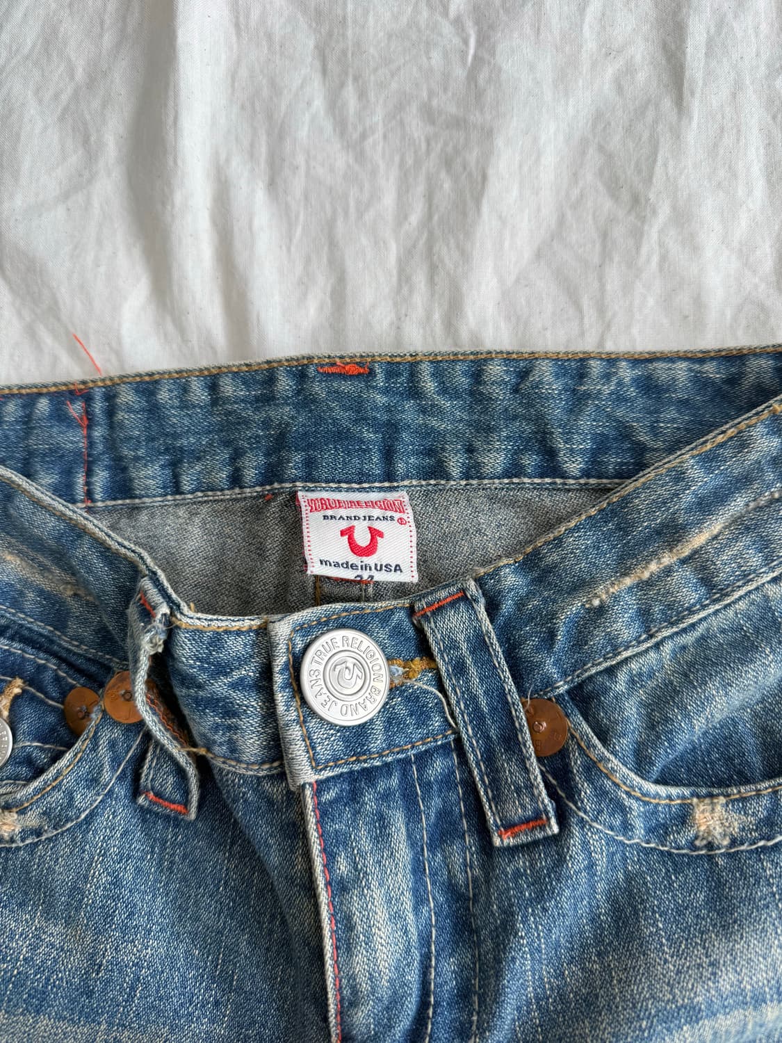 트루릴리전 로우라이즈 부츠컷 데님팬 상품이미지2