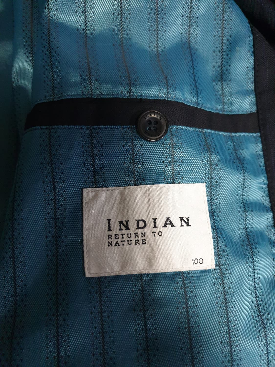 (빈티지) INDIAN 스트라이프 헤링턴 클래식 자켓 네이비 (100) 상품이미지5