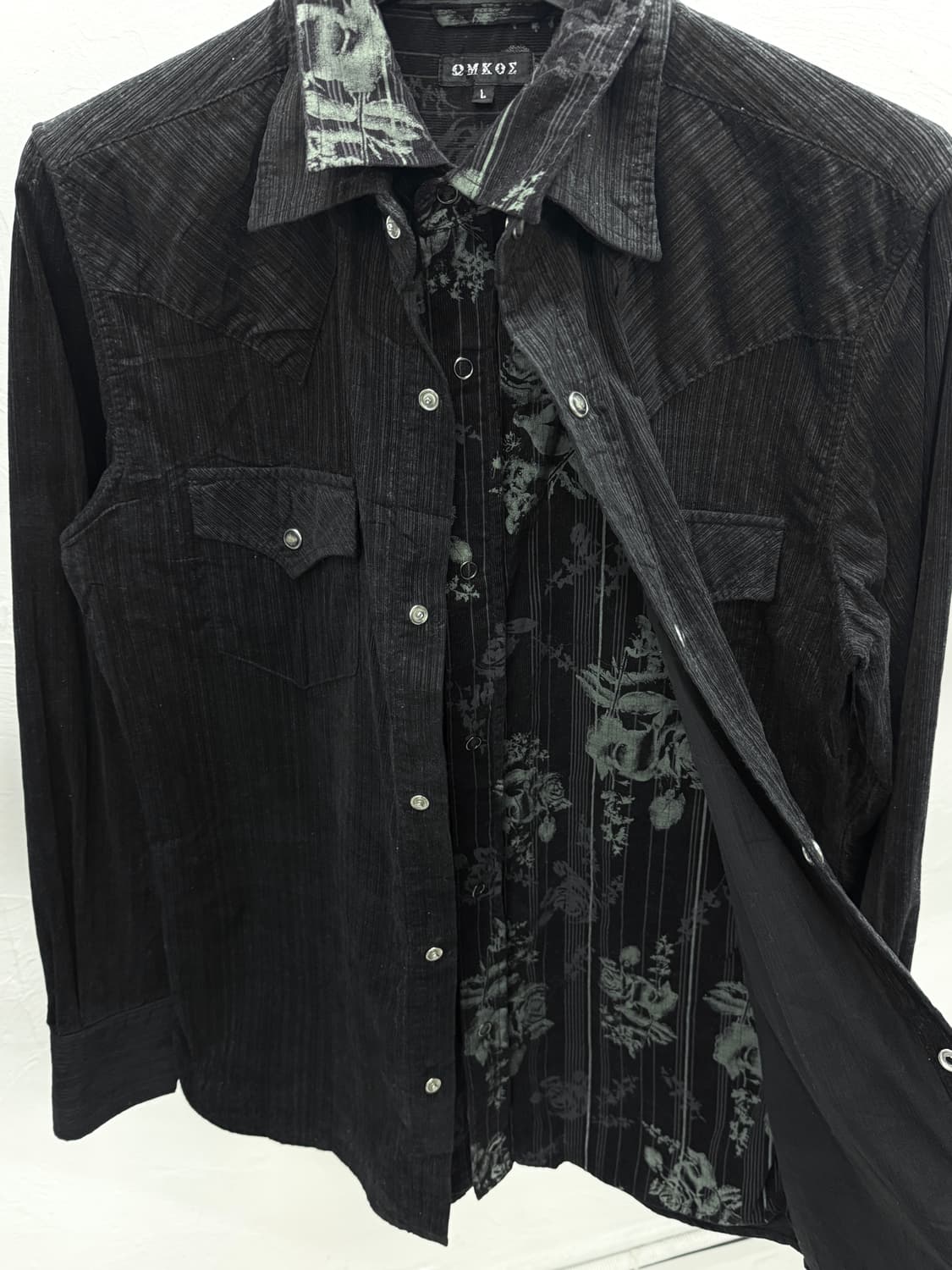 Omkoe 코듀로이 레이어드 셔츠 상품이미지3