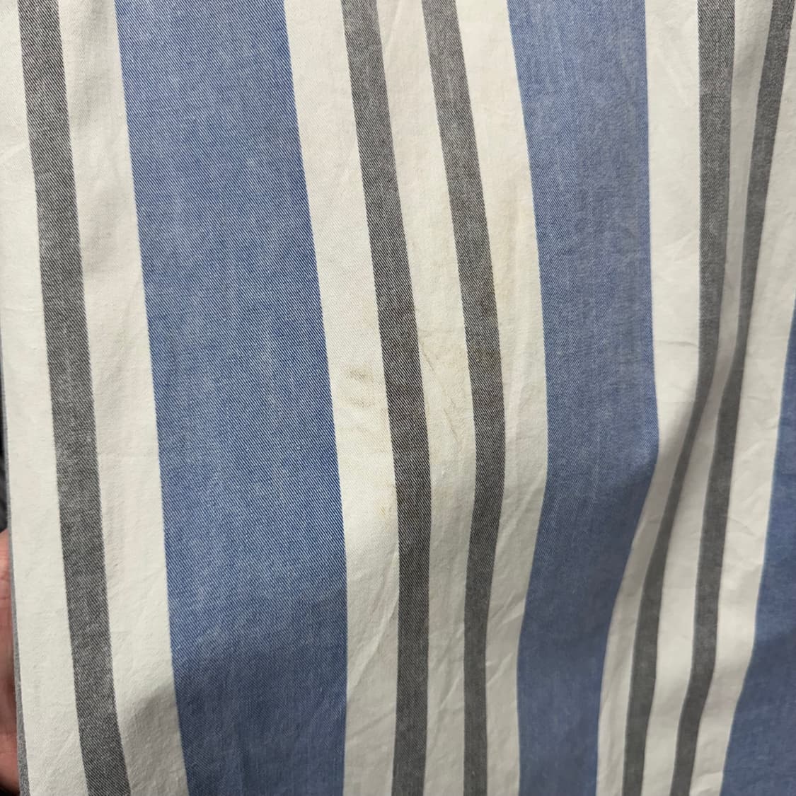 00s 랭글러 스트라이프 웨스턴 셔츠 전면 투포켓 포인트 블루 화이트 상품이미지8