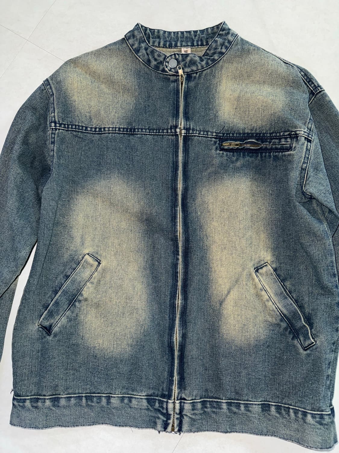 워싱 데님 청 자켓 상품이미지2