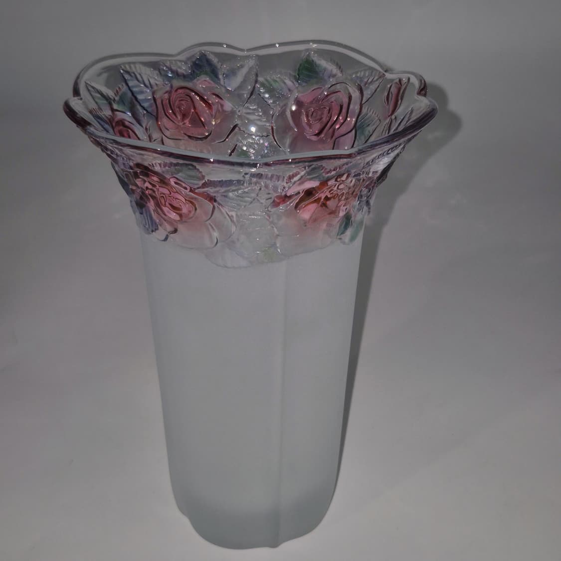 90s 소가 컬러 로즈 불투명 러플 기둥 꽃병 상품이미지8