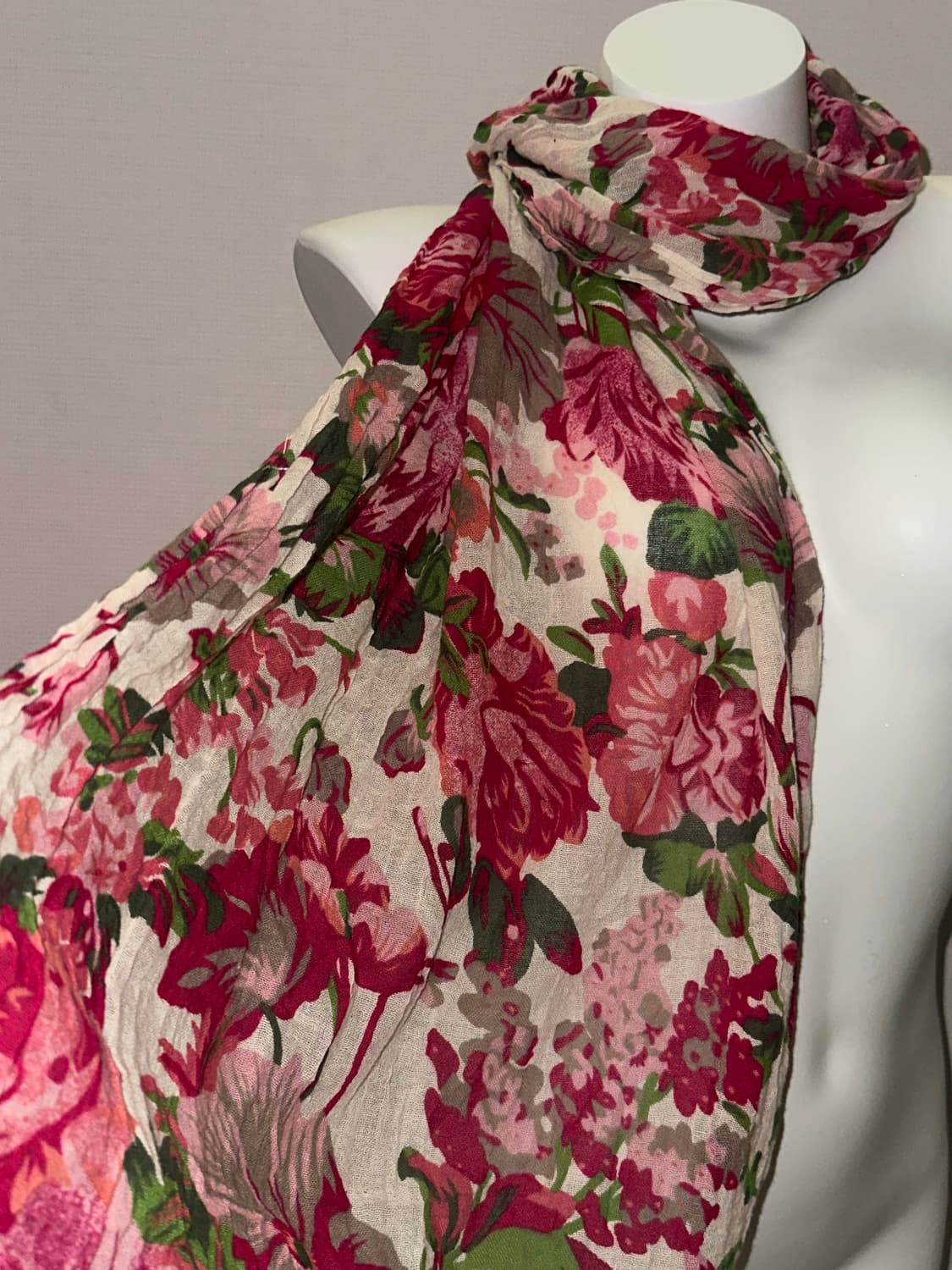 빈티지 오리엔탈 로즈 스카프 상품이미지3