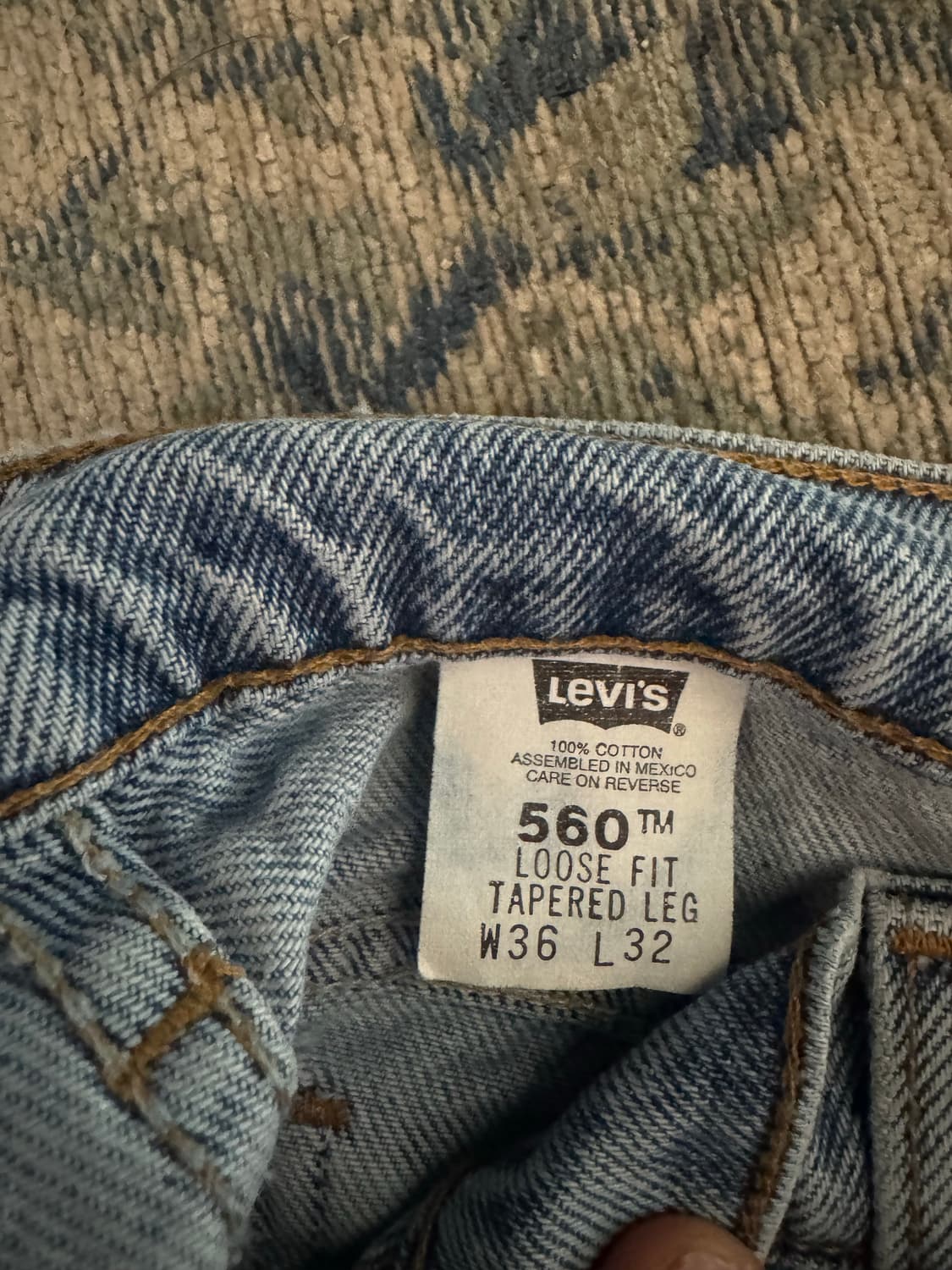 리바이스 560 오렌지탭 96s 블랭크탭 상품이미지3